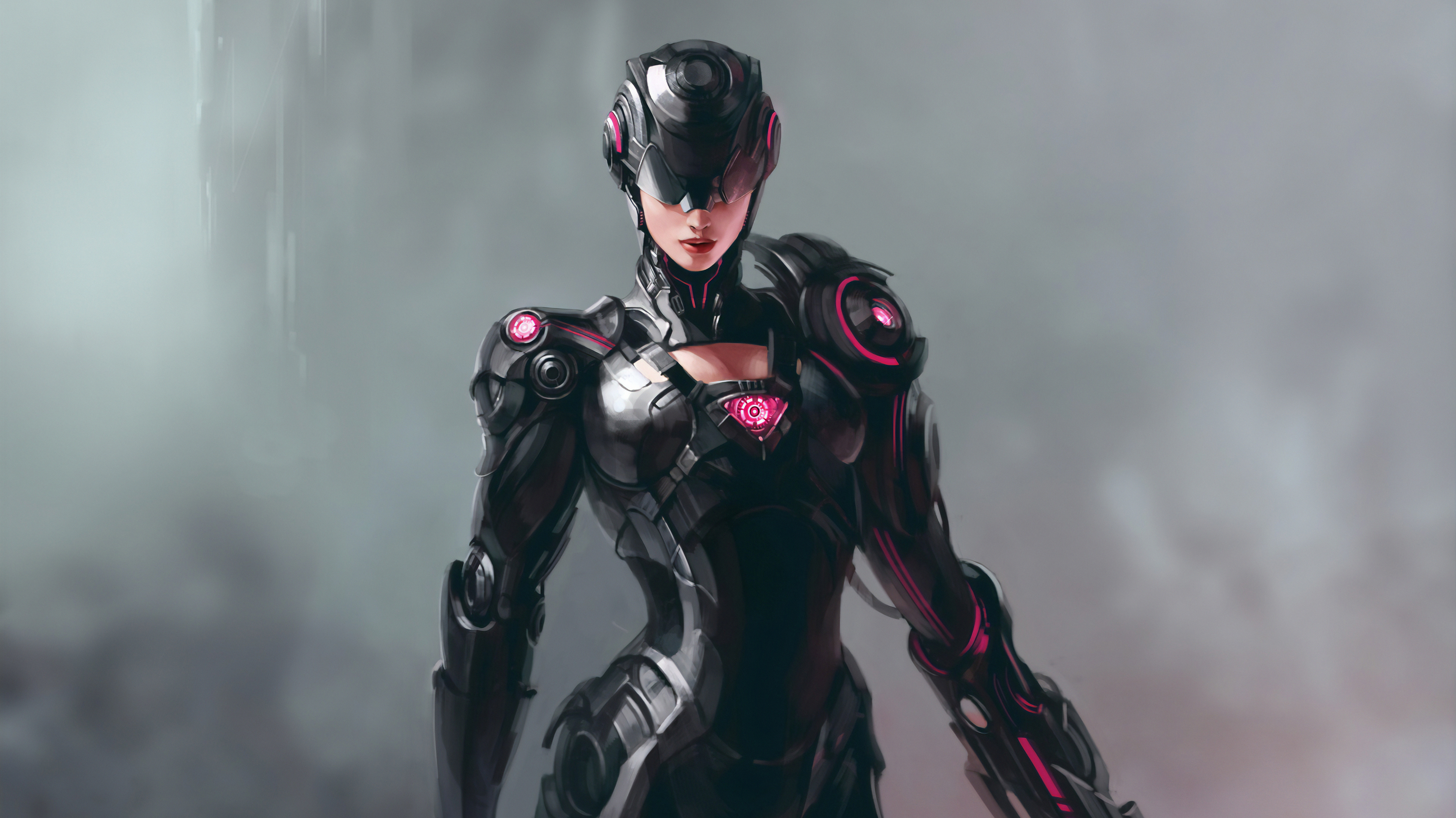 Wallpapers cyborg artwork artist on the desktop