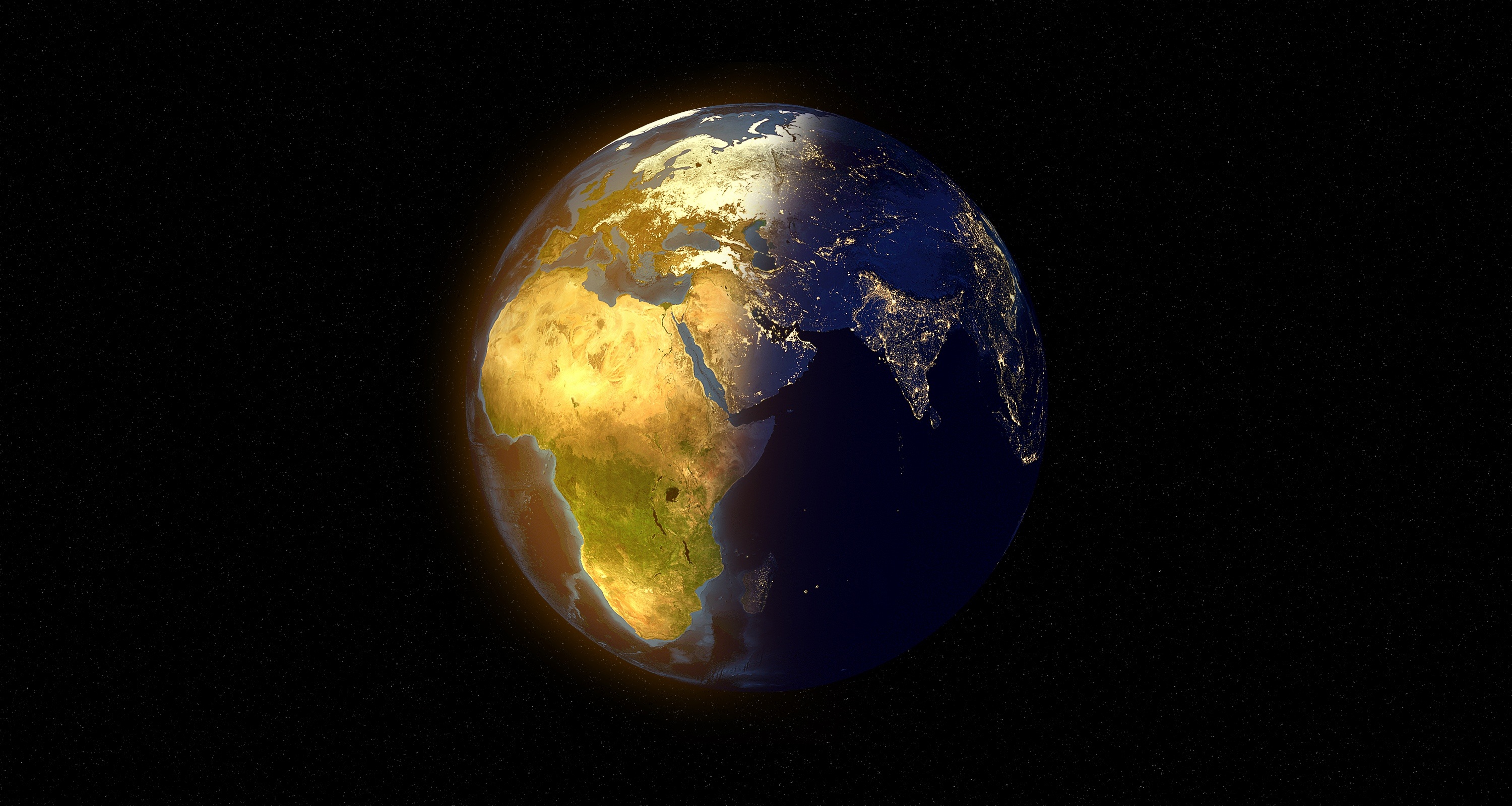 从太空看非洲大陆