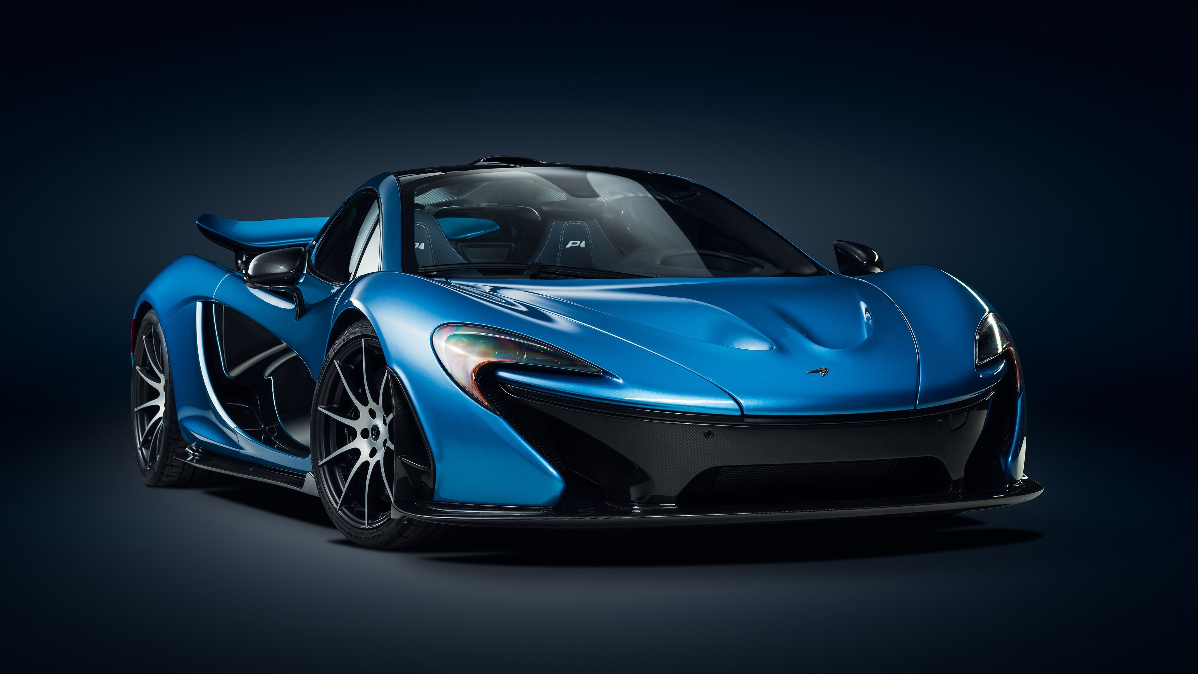 Wallpapers Mclaren P1 blue supercars front view on the desktop