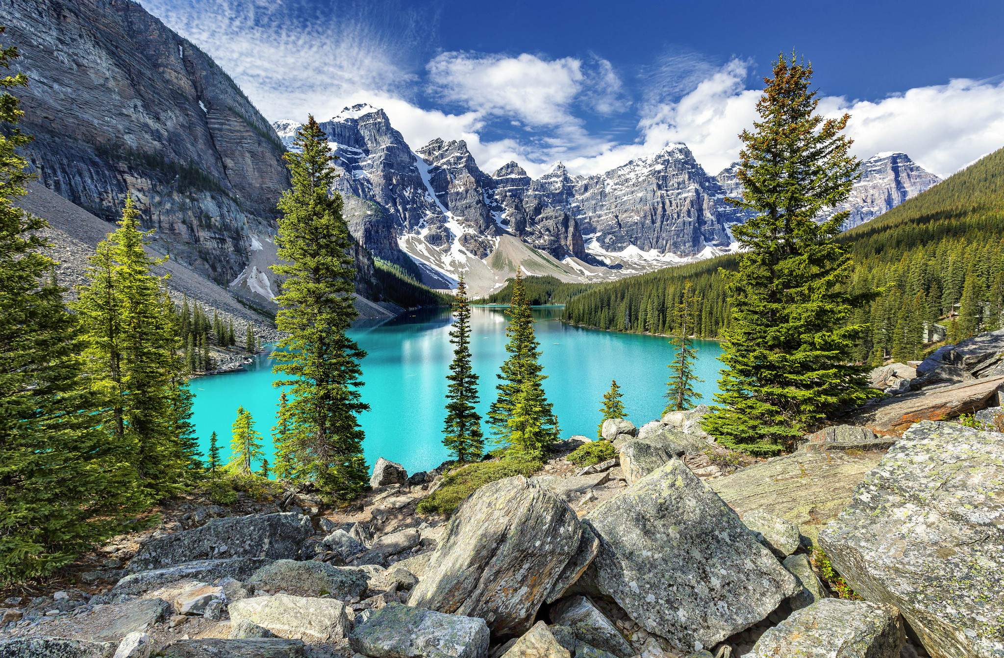 Wallpapers Canada Moraine Lake Alberta on the desktop