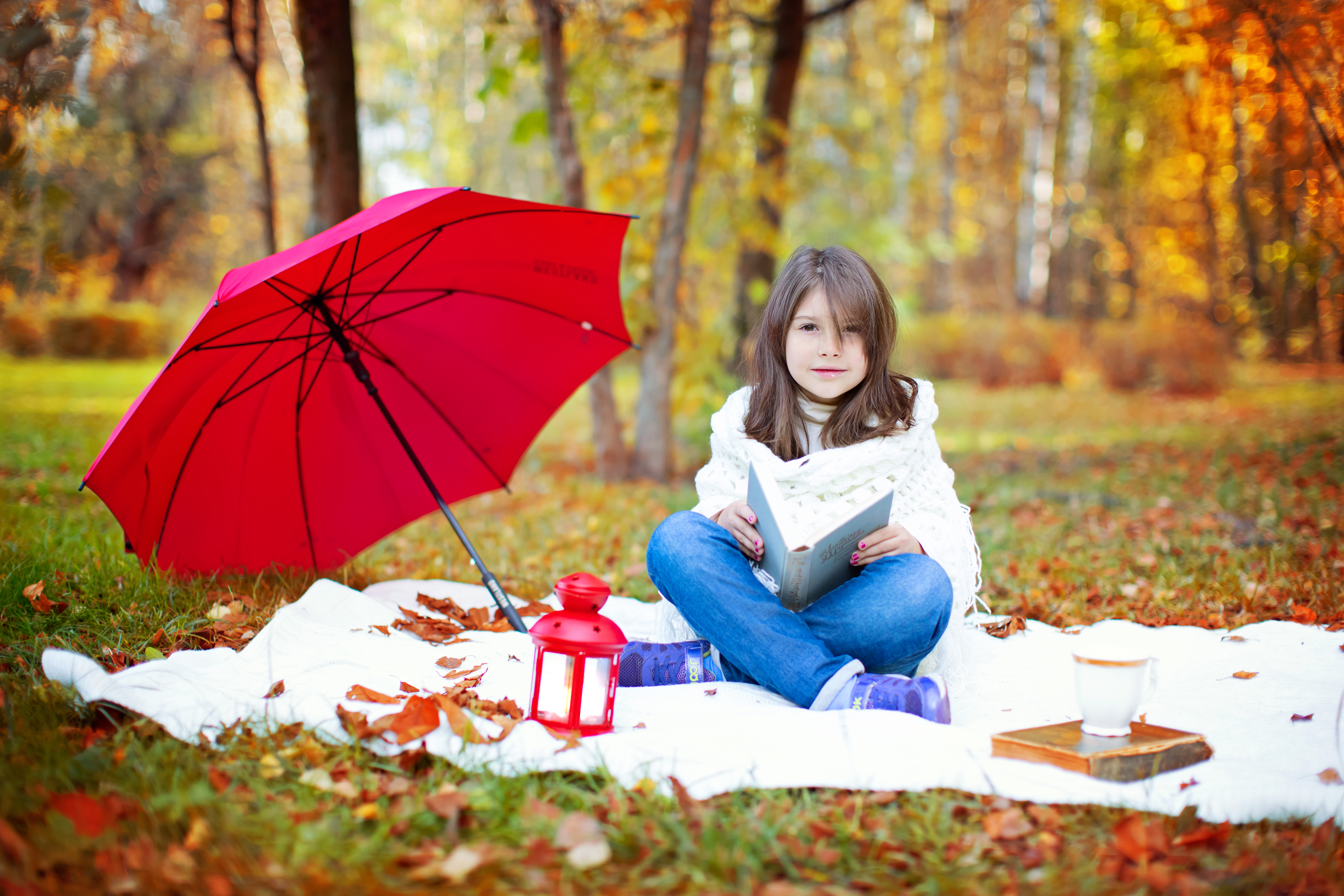 Free photo Beautiful girl, in a clearing, in the forest, photo.