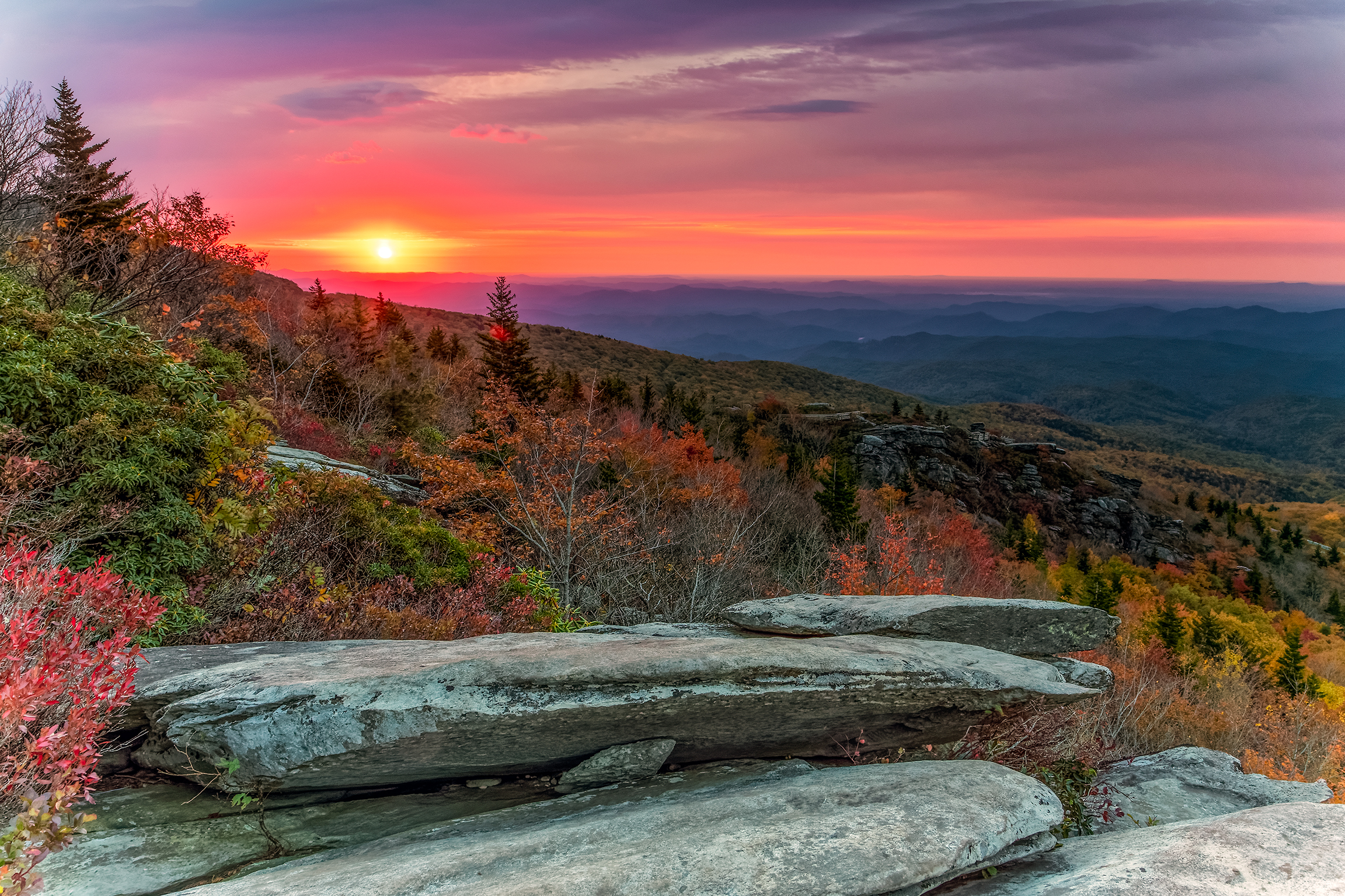 Wallpapers Rough ridge dawn Sunrise on the desktop