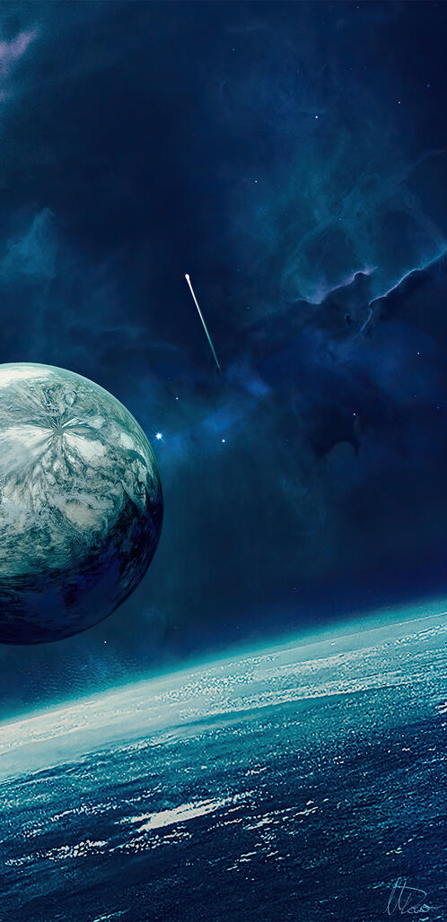 Обои космос девиантное искусство планета на рабочий стол