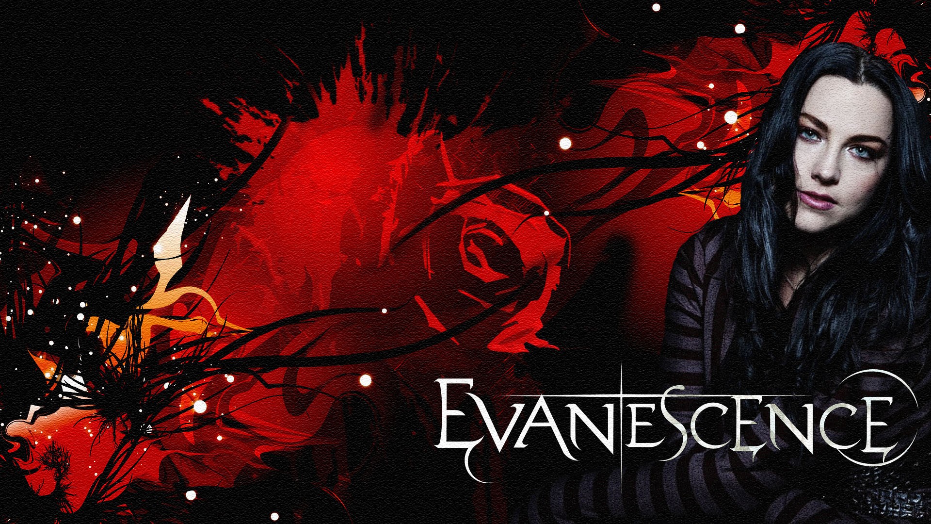Обои иллюстрация музыкант Evanescence на рабочий стол