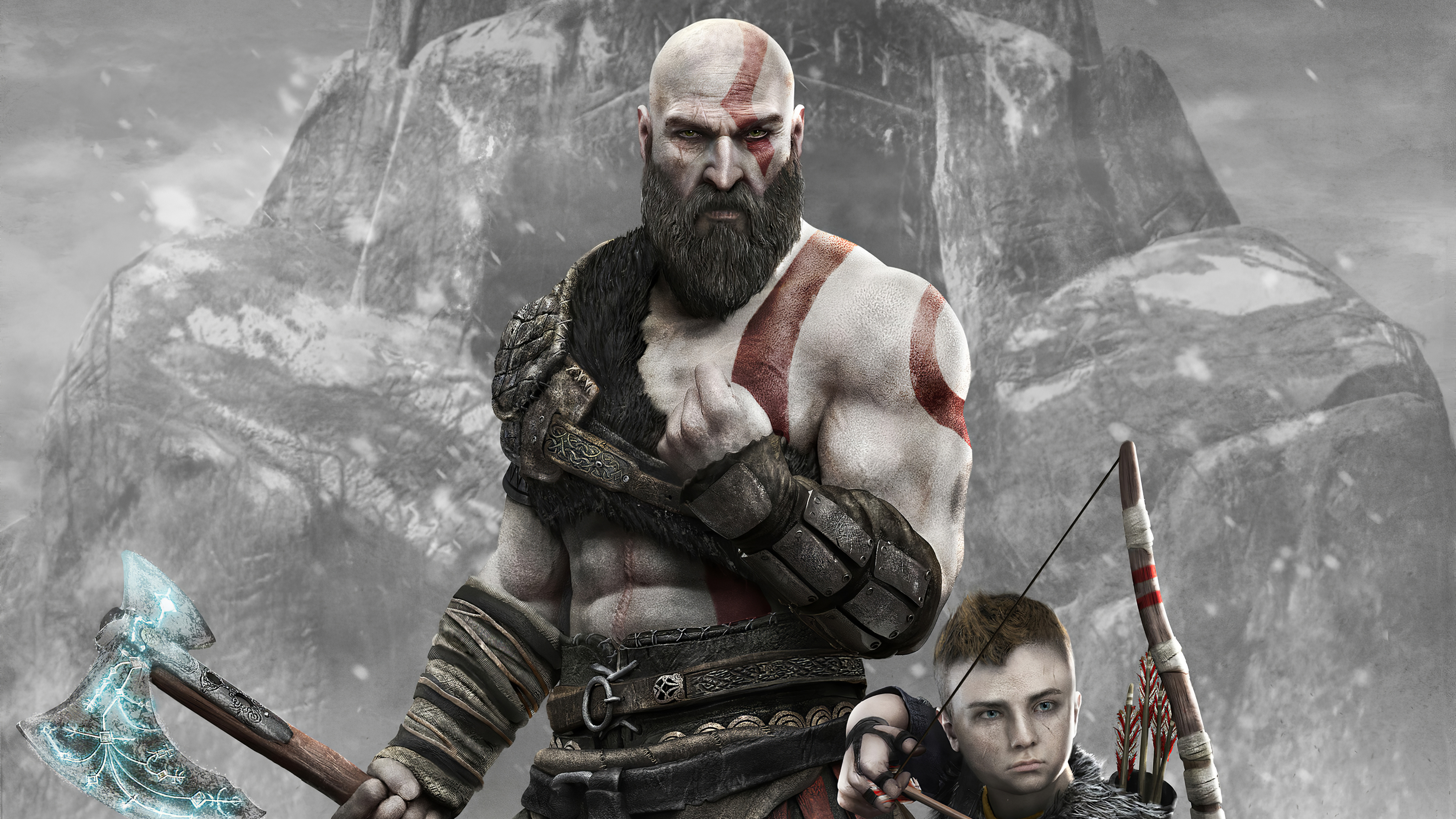 Wallpapers God Of War 4 God Of War computer games on the desktop