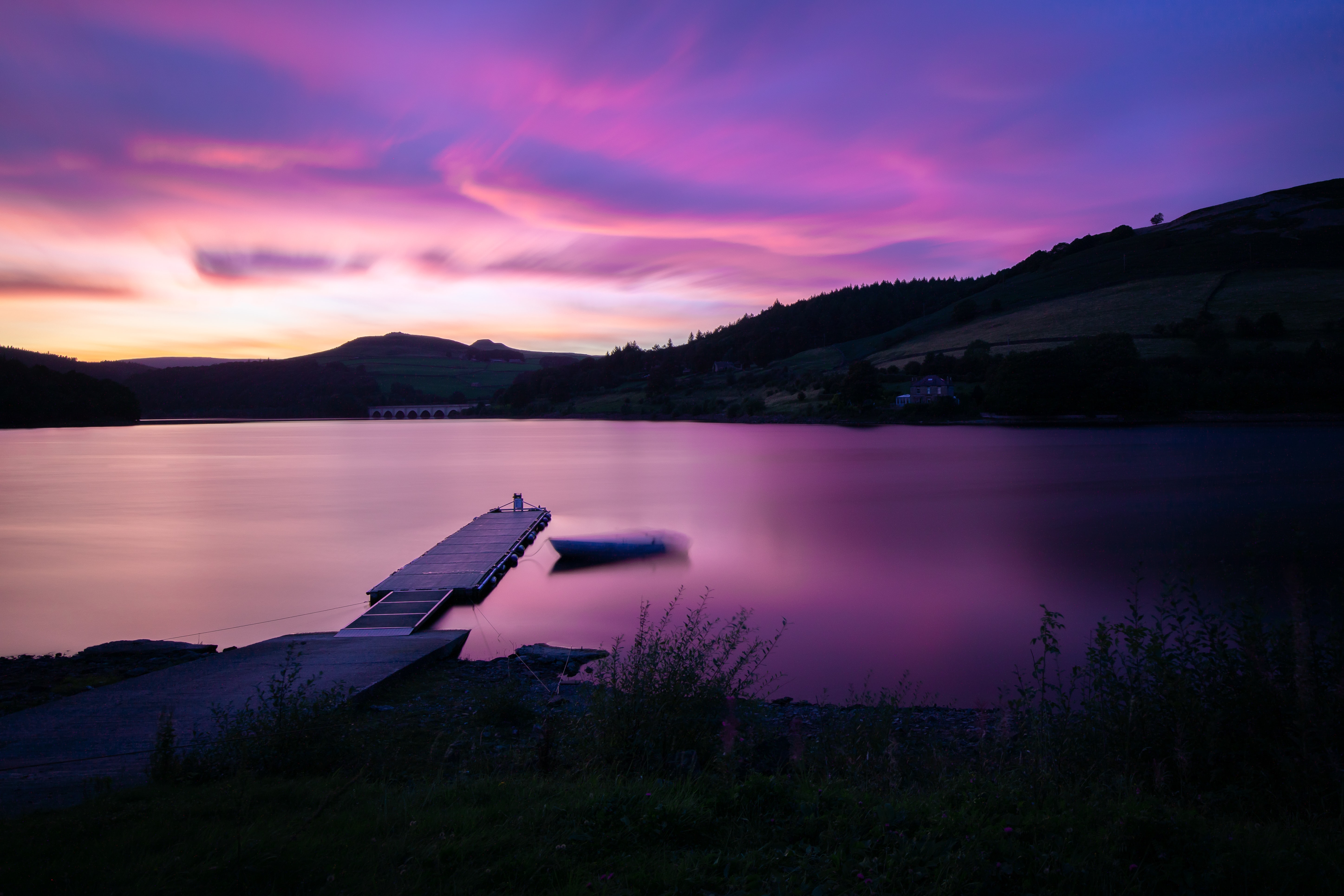 Wallpapers sunset lake nature on the desktop