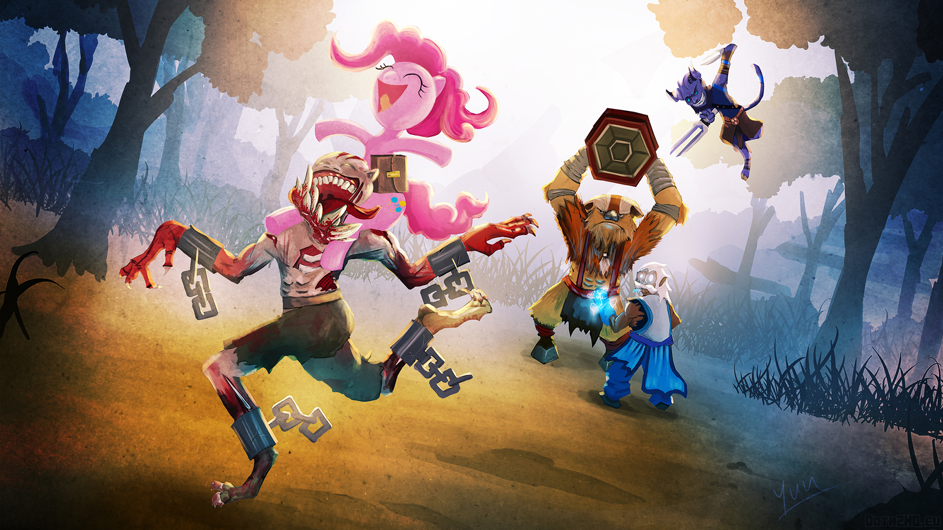 Обои иллюстрация аниме My Little Pony на рабочий стол
