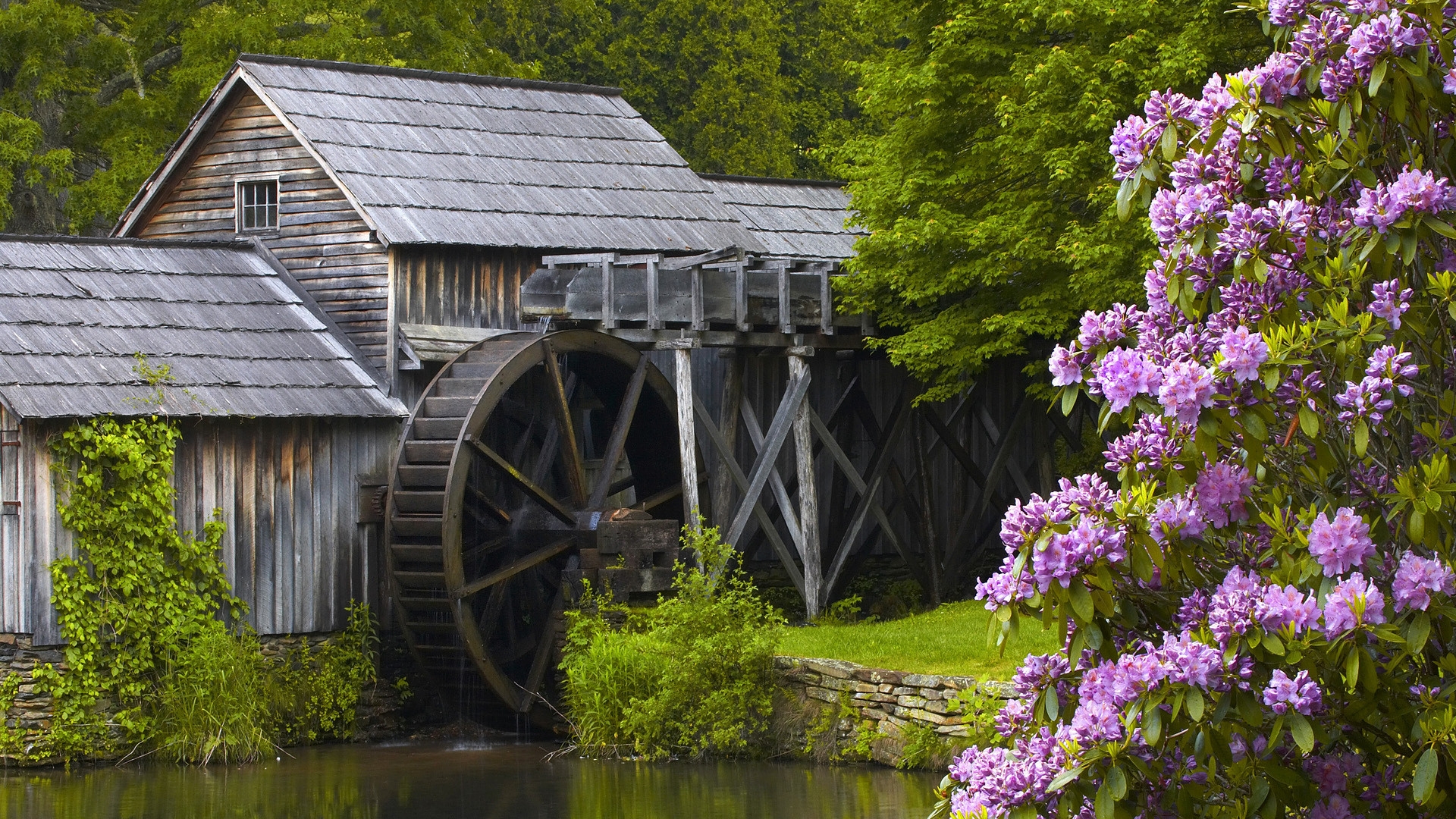 Free photo An old water mill