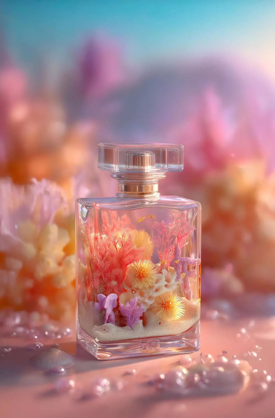 Бесплатное фото Море во флаконе