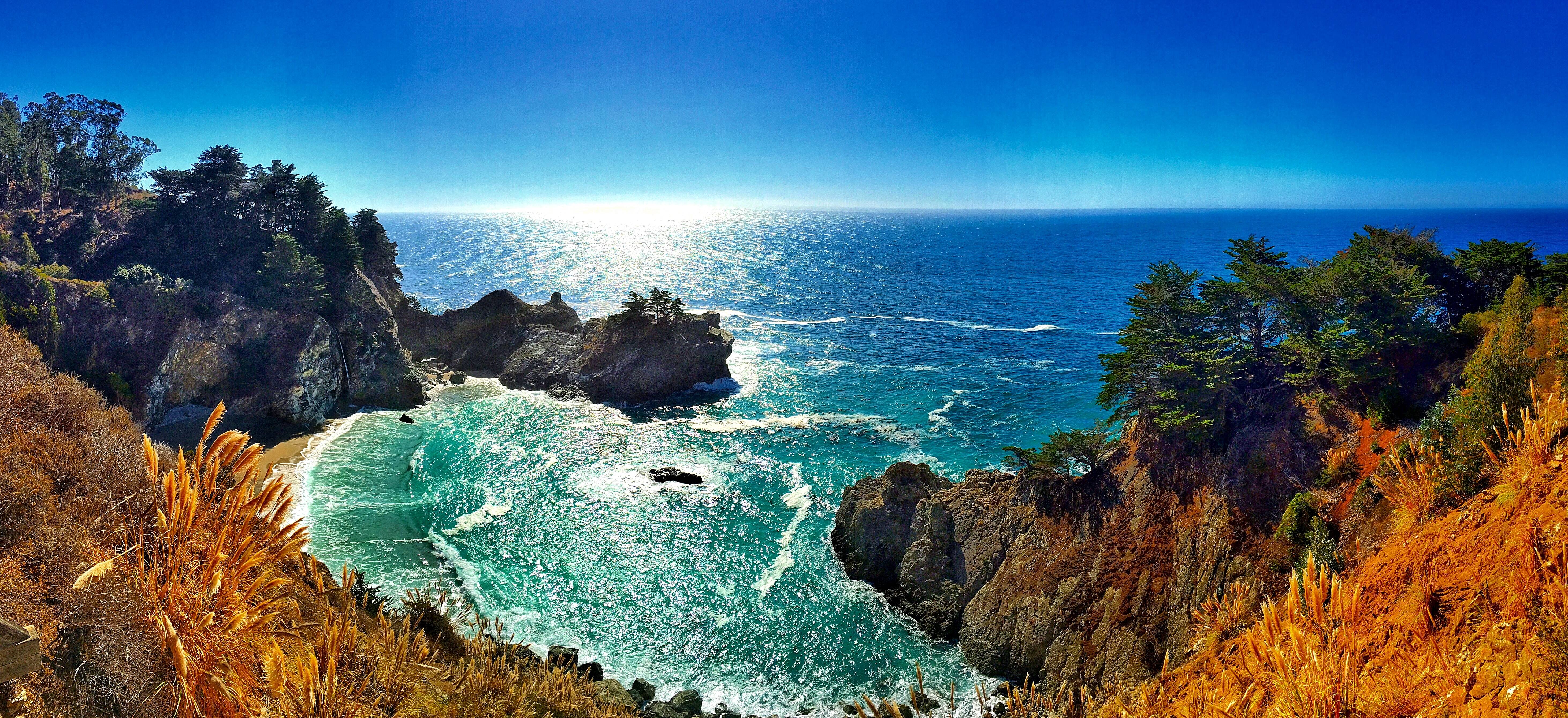 Wallpapers Park Julia Pfeiffer Bern waterfall Big Sur on the desktop