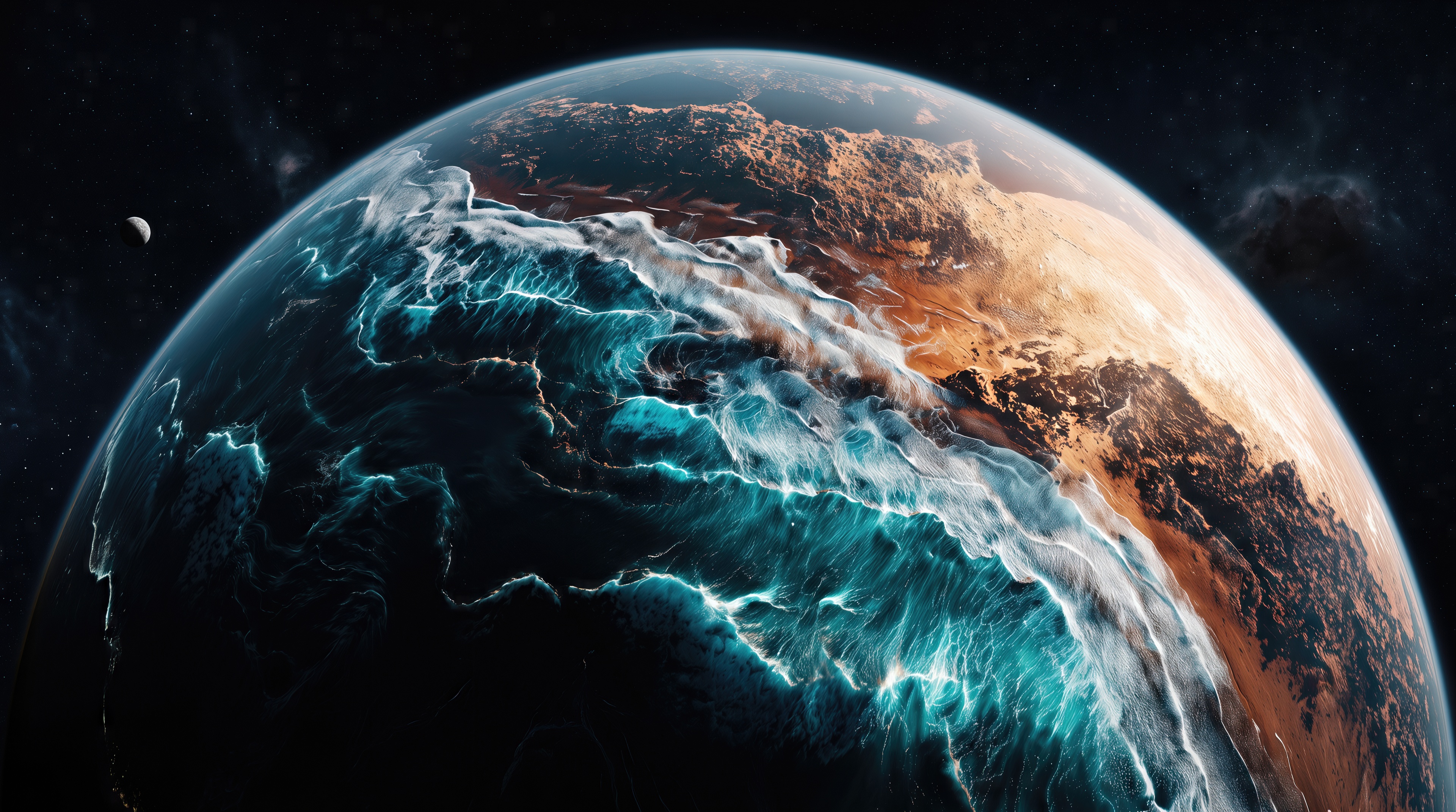 Wallpapers planet exoplanet earth on the desktop