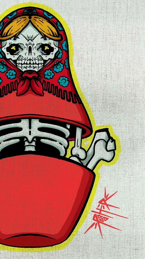 Бесплатное фото Рисунок матрешка