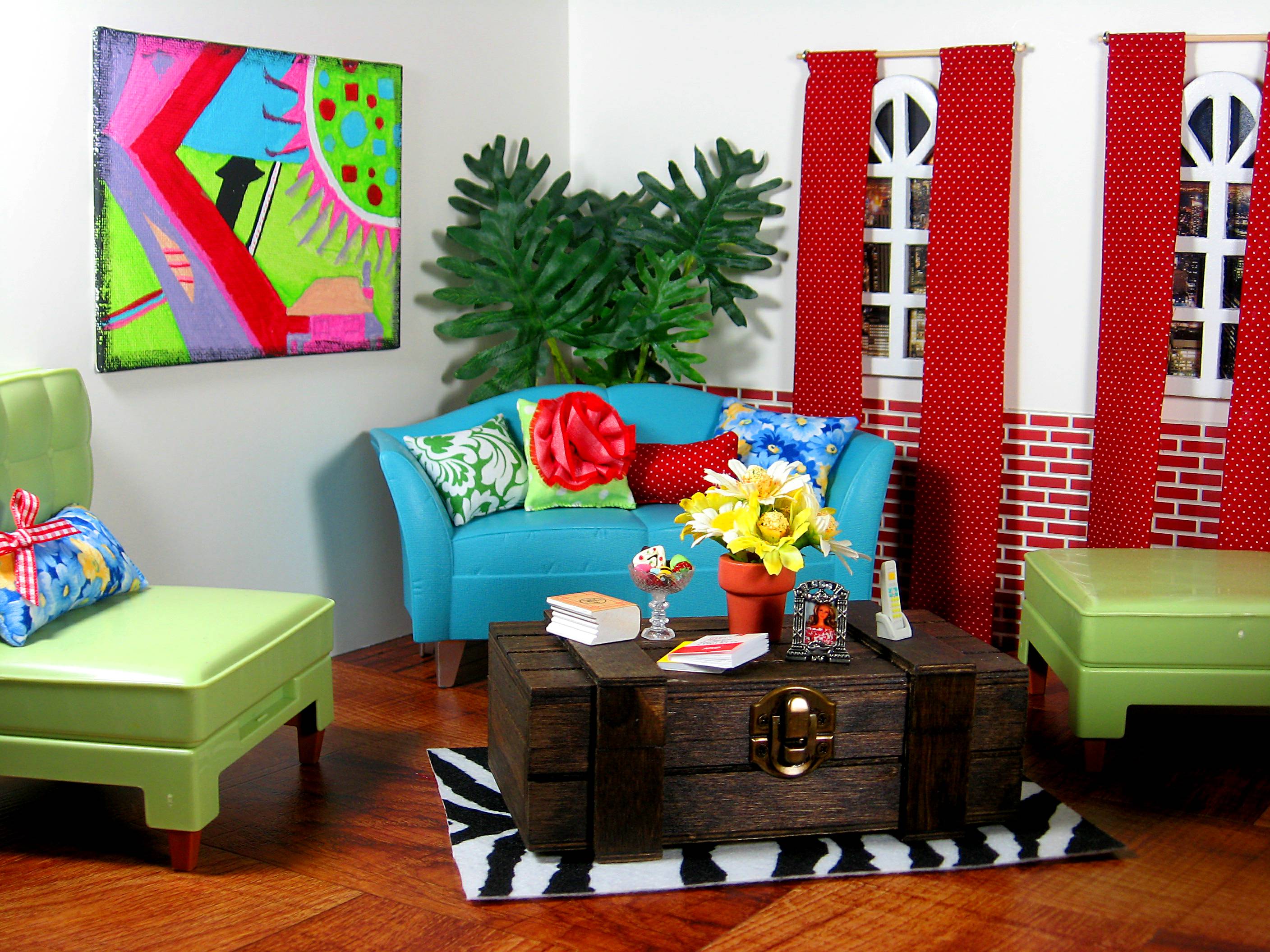 Обои синий девушки красный на рабочий стол