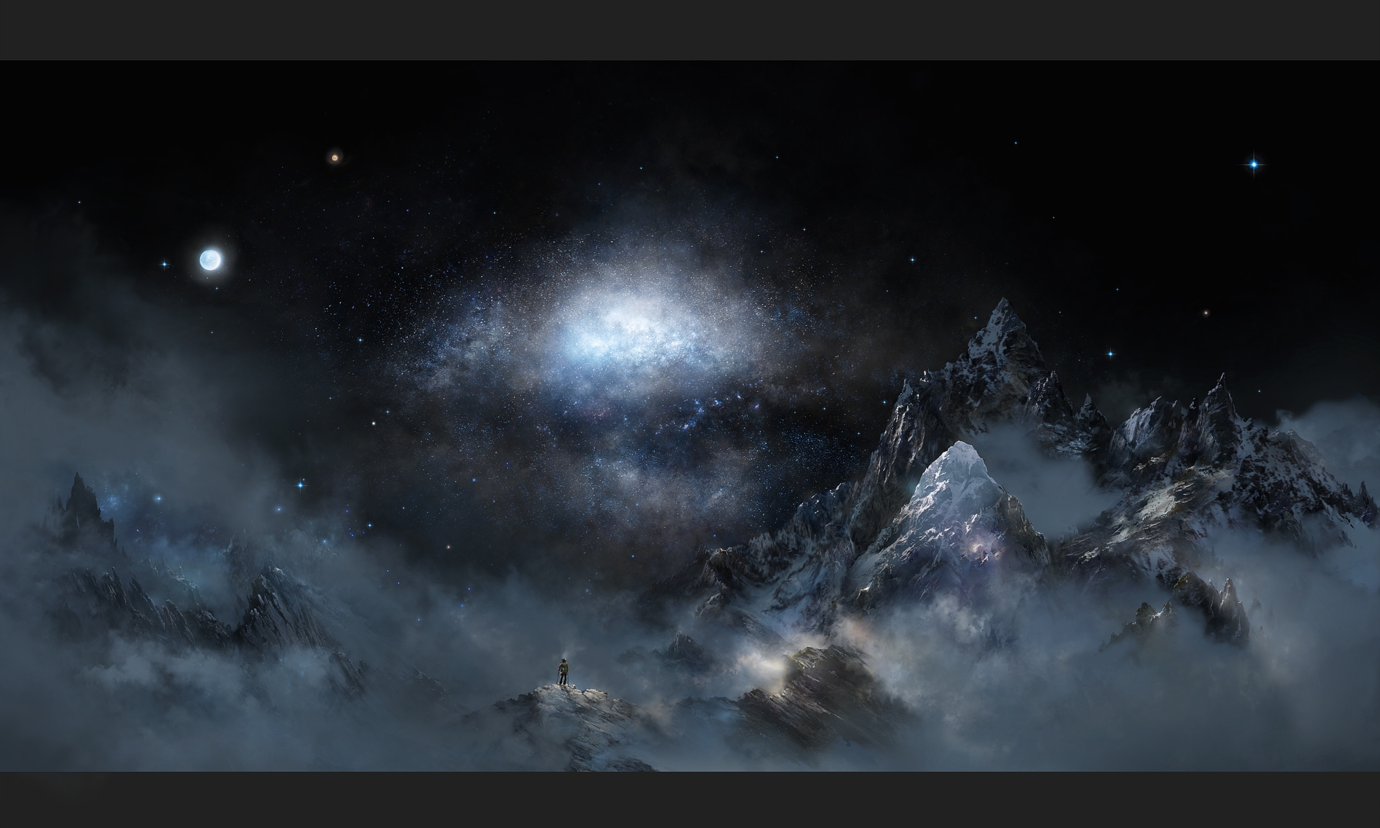 桌面上的壁纸星星壁纸 山区 山丘