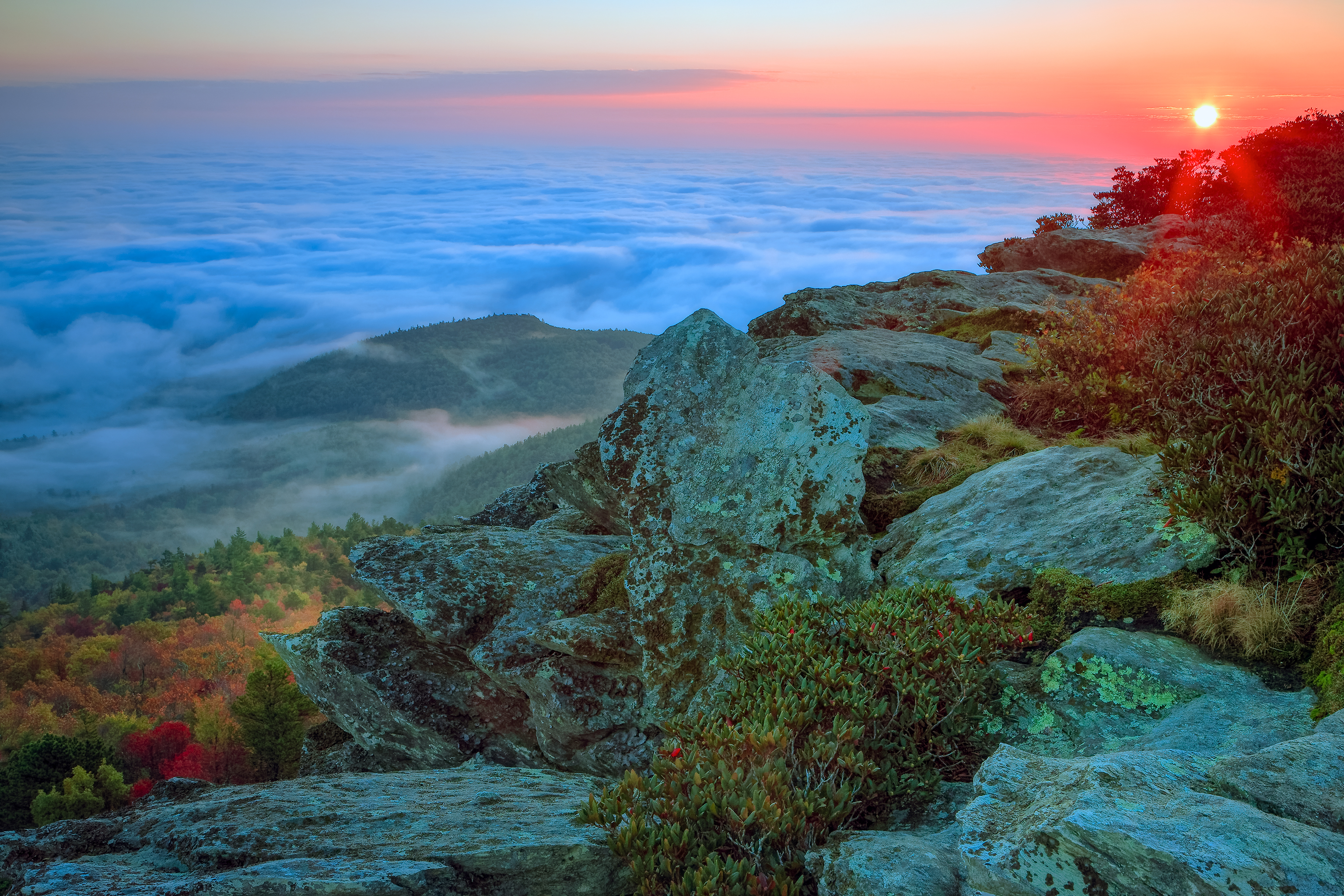 Wallpapers Hawksbill mountain Morganton North Carolina on the desktop