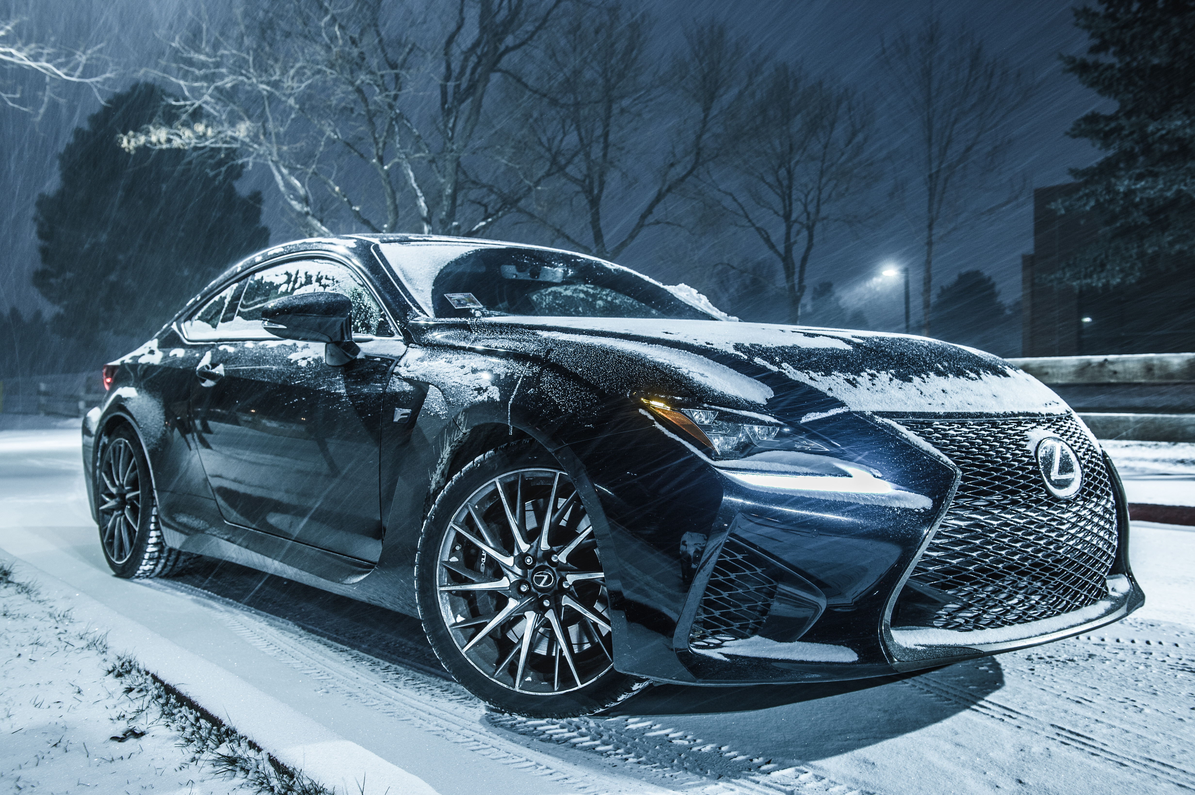 Wallpapers Lexus RCF car night on the desktop