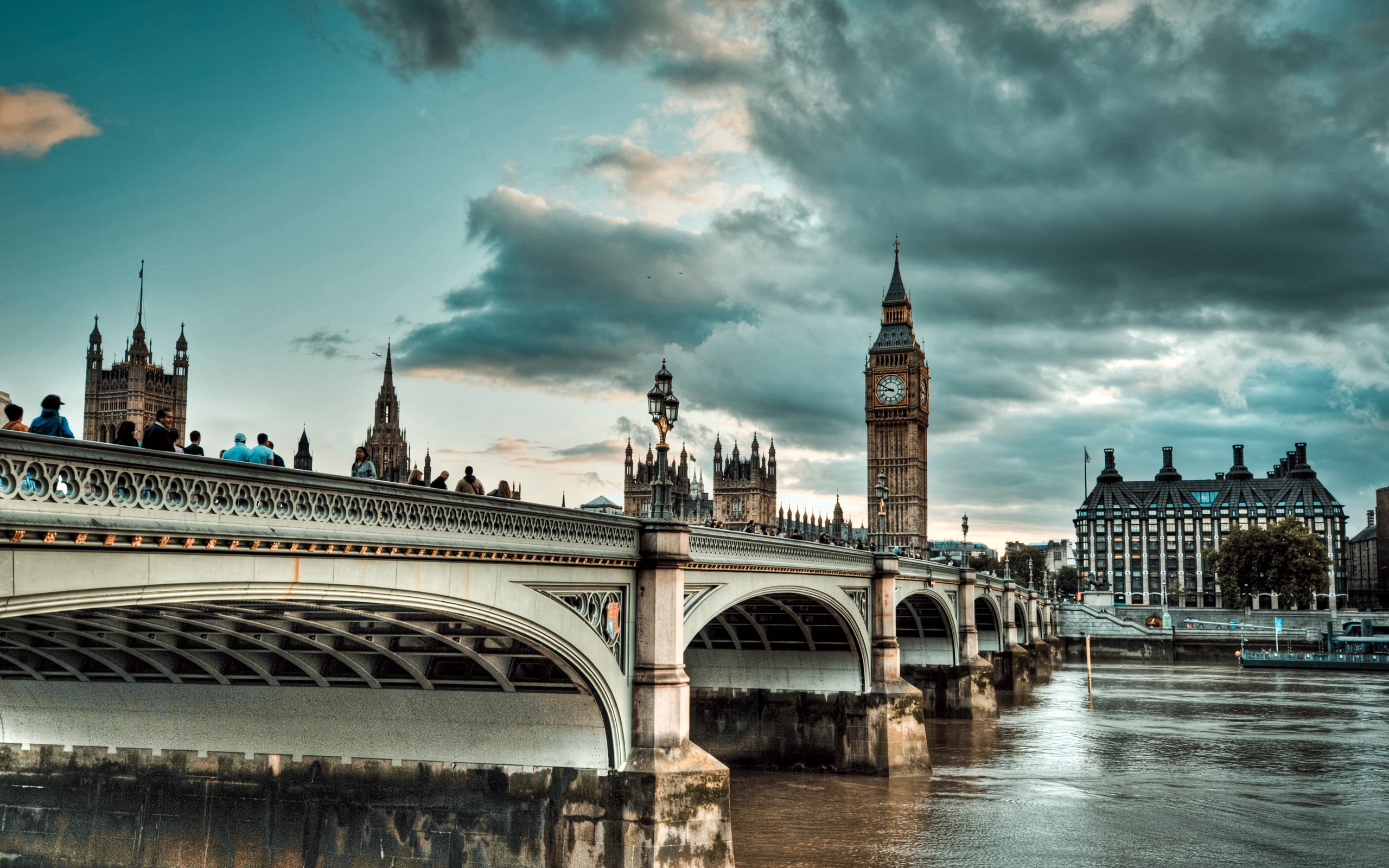 Free photo London landmark Westminster Bridge