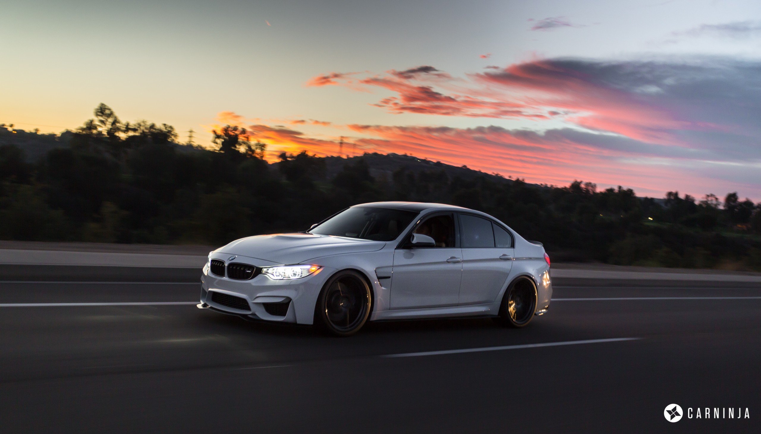 Free photo BMW M3 in white