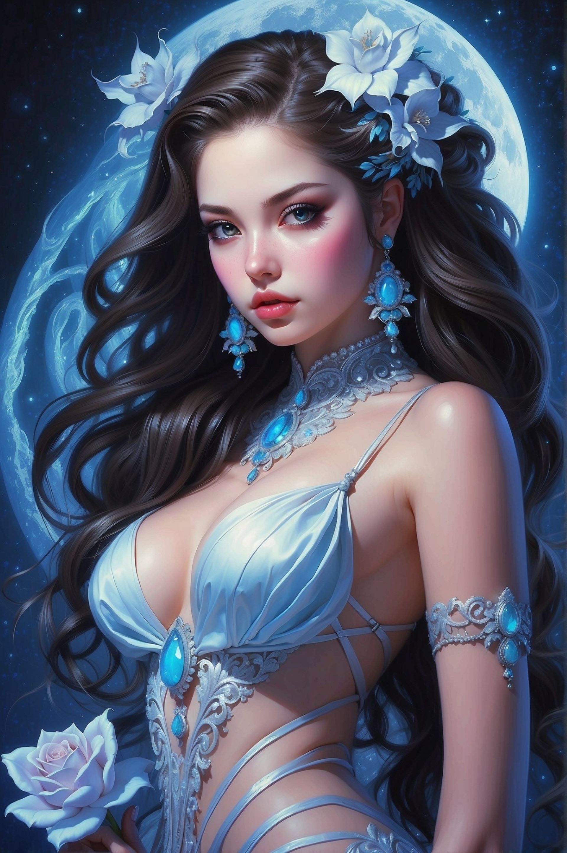 Free photo Moonlight Princess Night