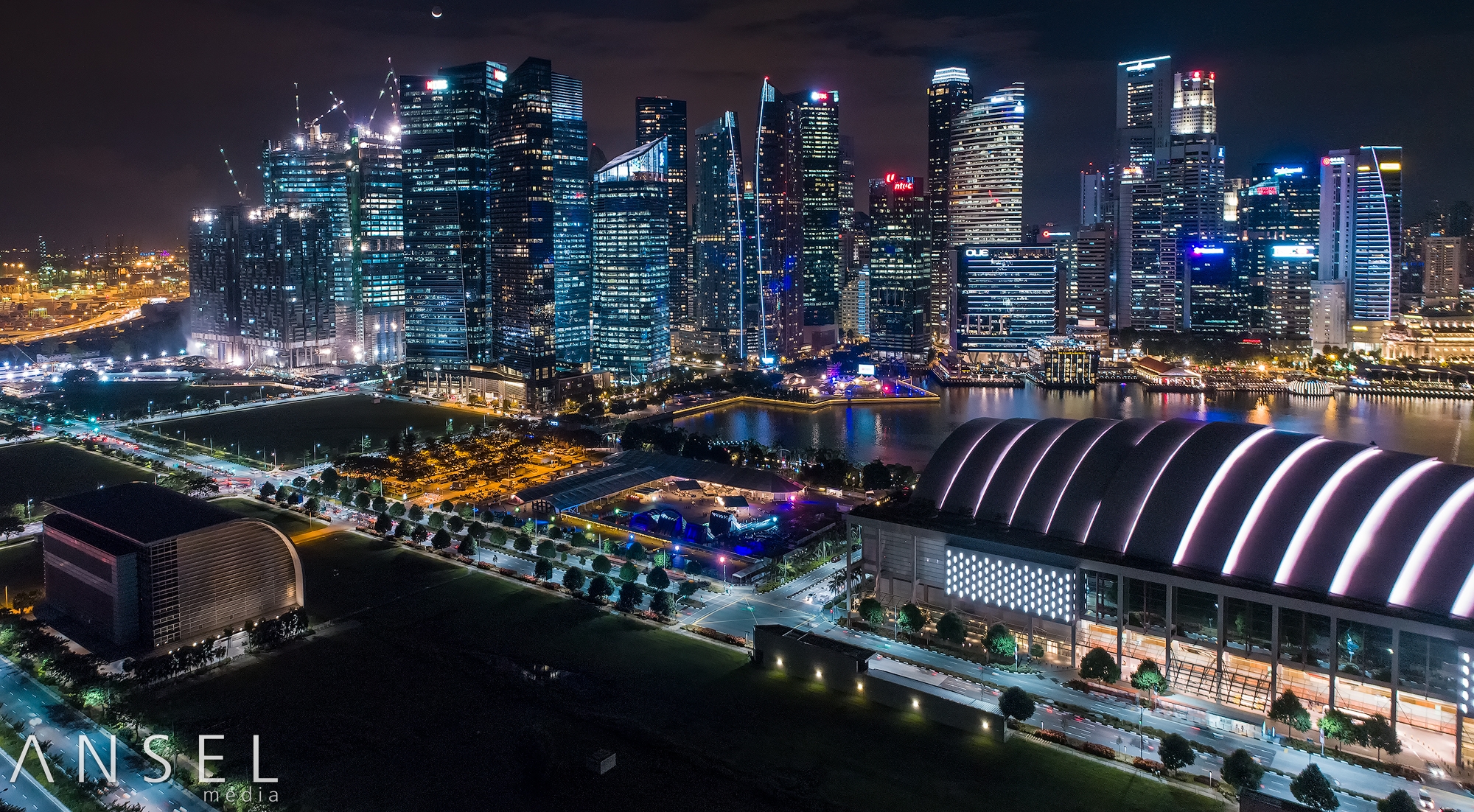 Wallpapers wallpaper skyscrapers cityscape lights on the desktop