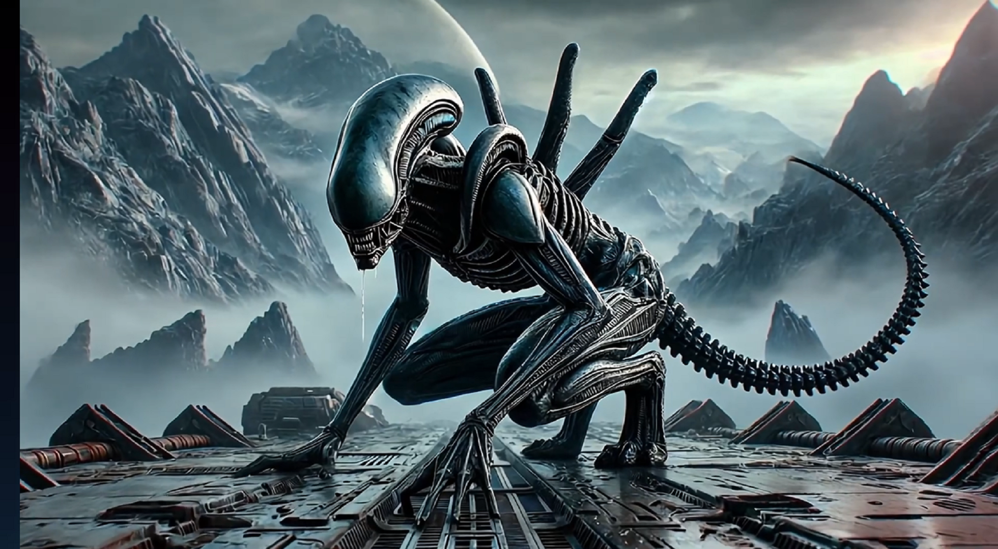 Бесплатное фото Чужой фотосесия