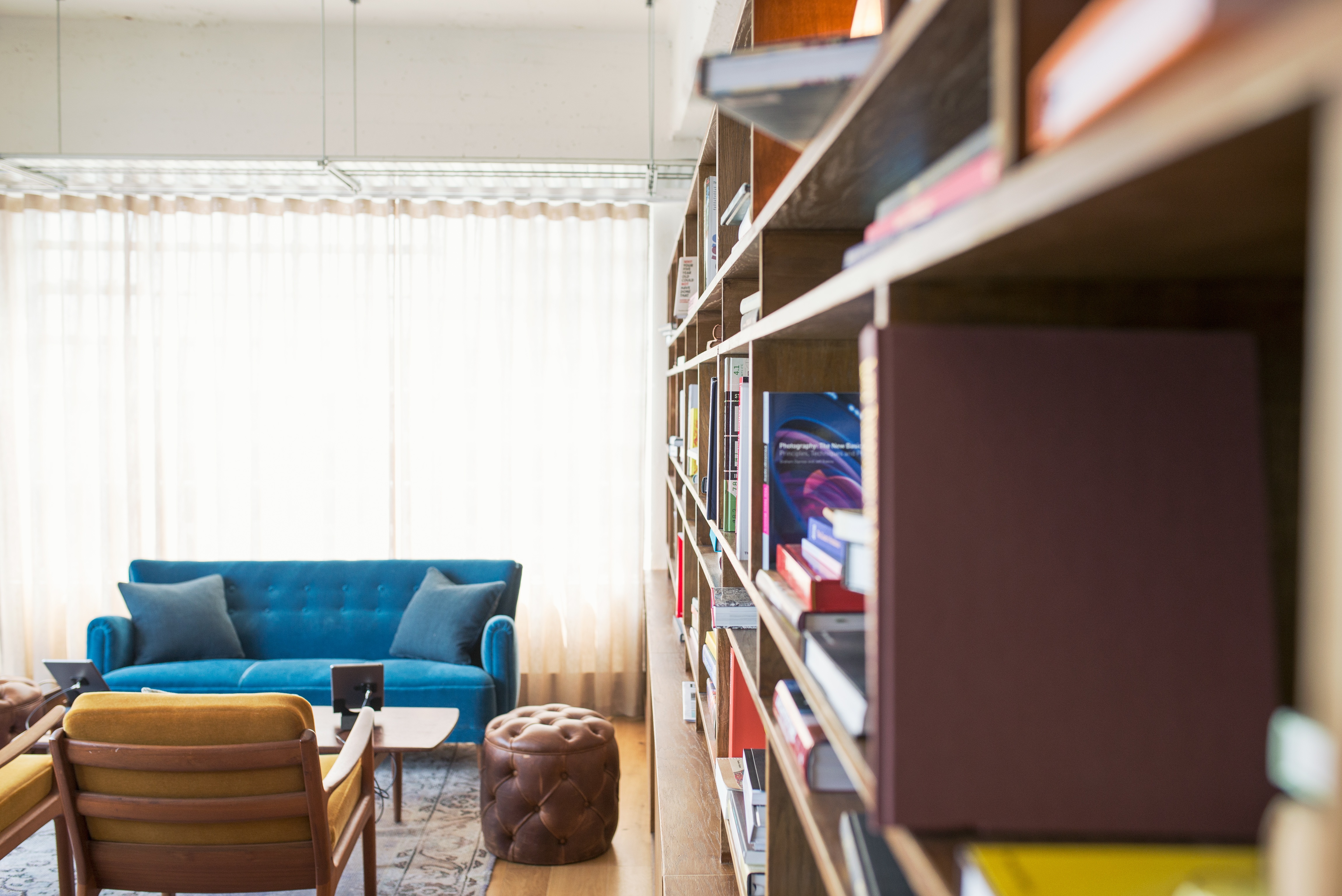 Wallpapers bookcase apartment living room on the desktop