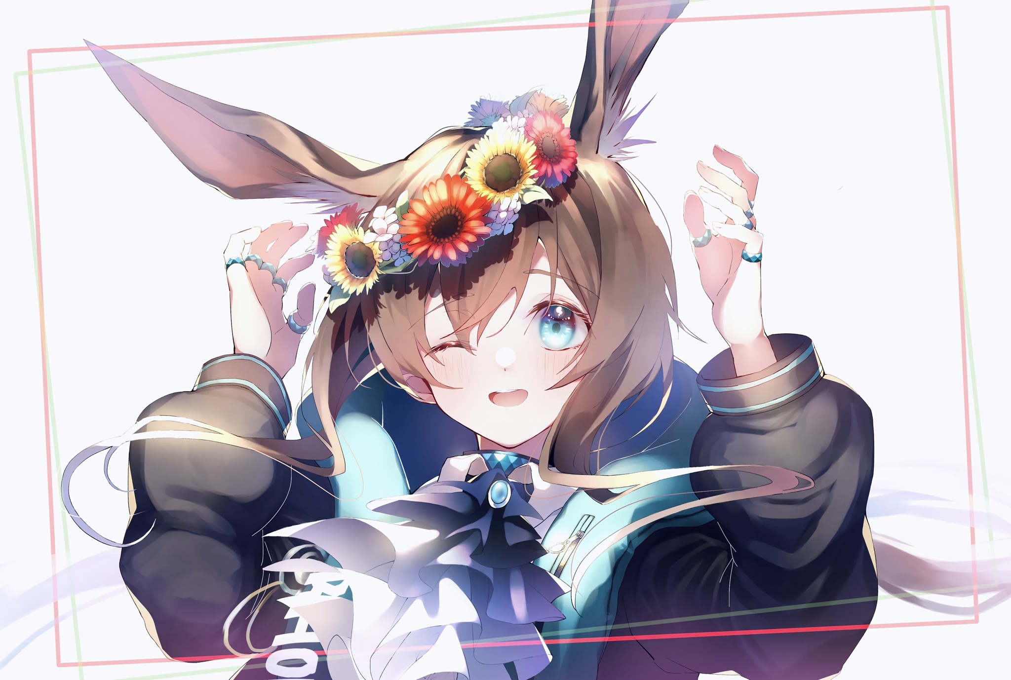 Wallpapers wallpaper amiya bunny ears arknights on the desktop