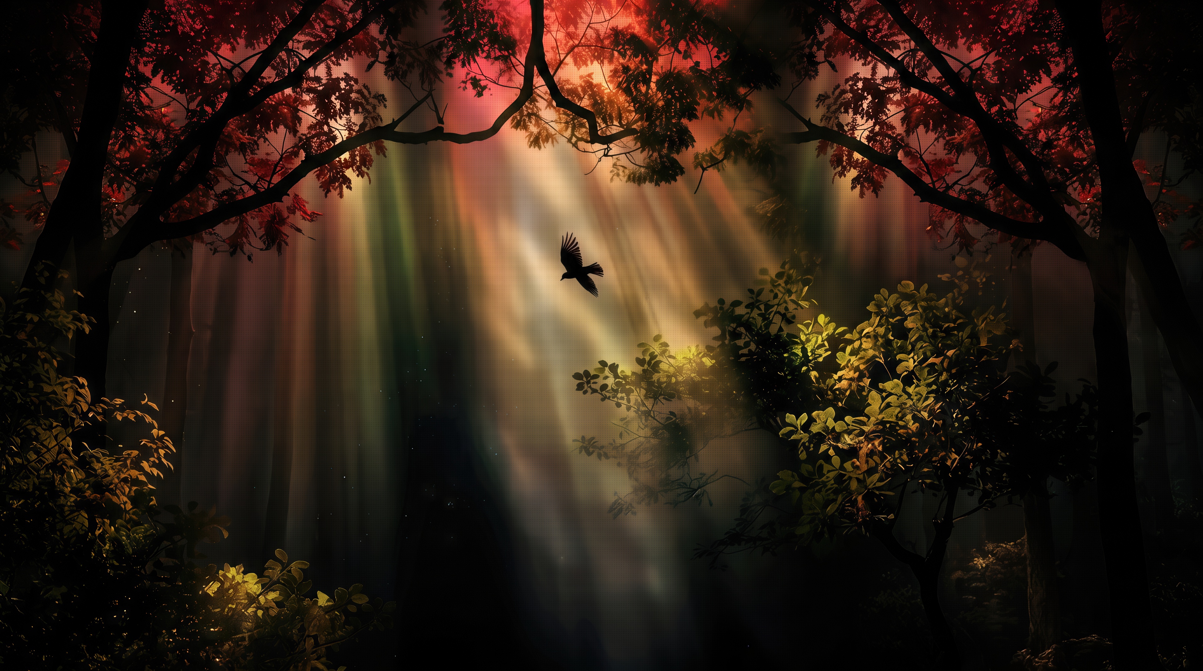 Wallpapers bird raven eagle on the desktop