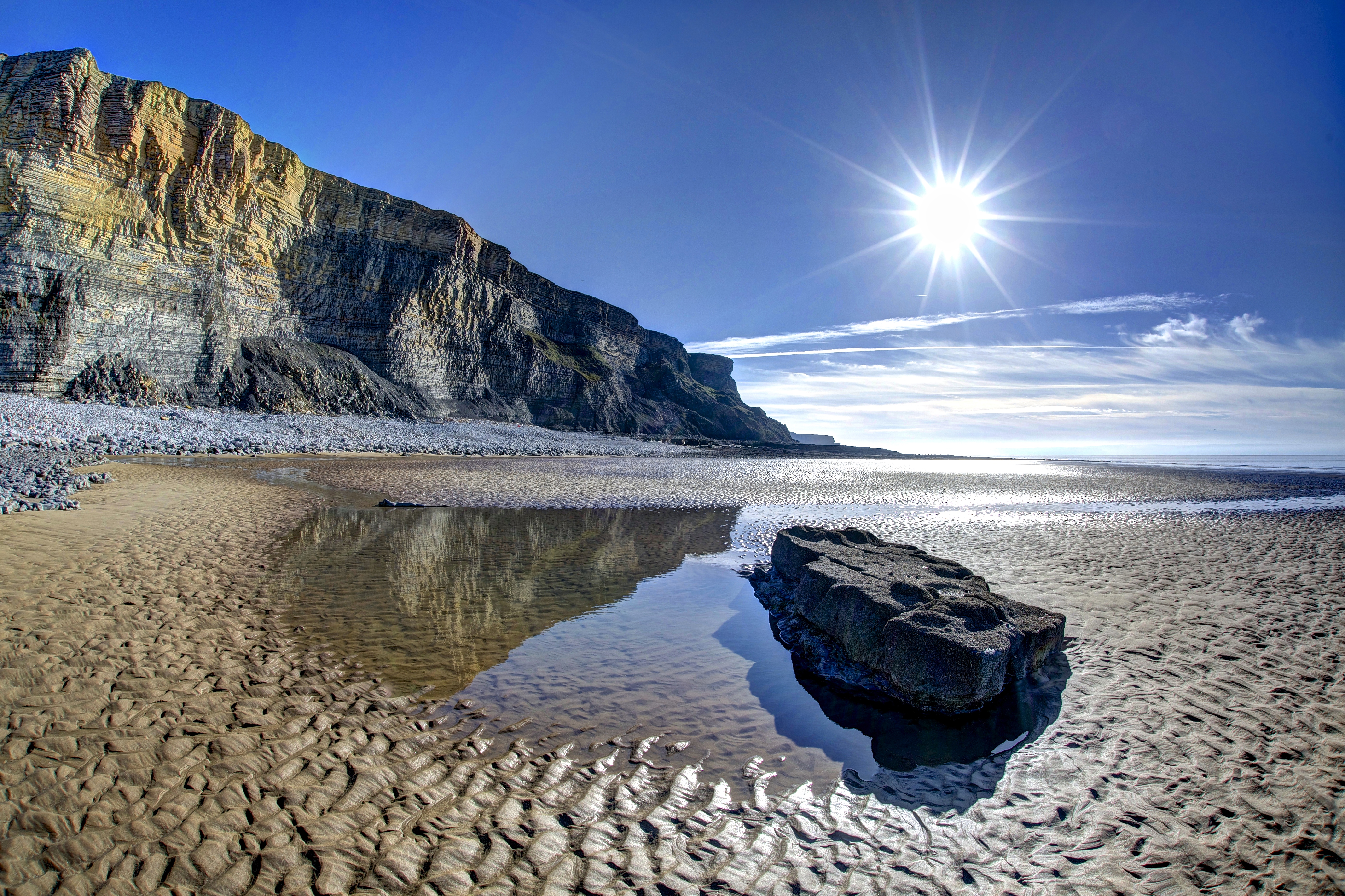 Wallpapers Wales sunny weather United Kingdom on the desktop