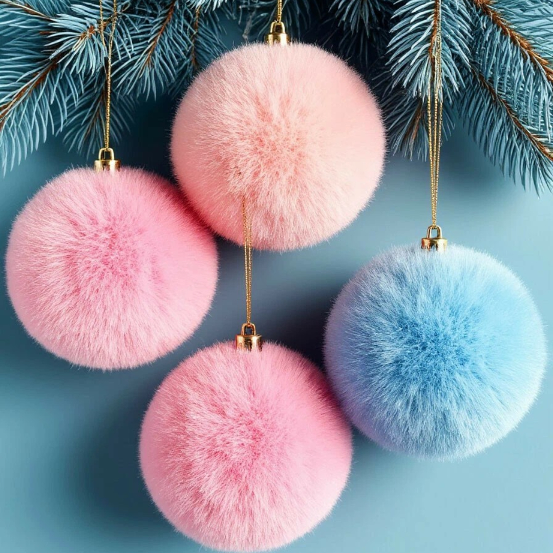 Бесплатное фото Меховые шары