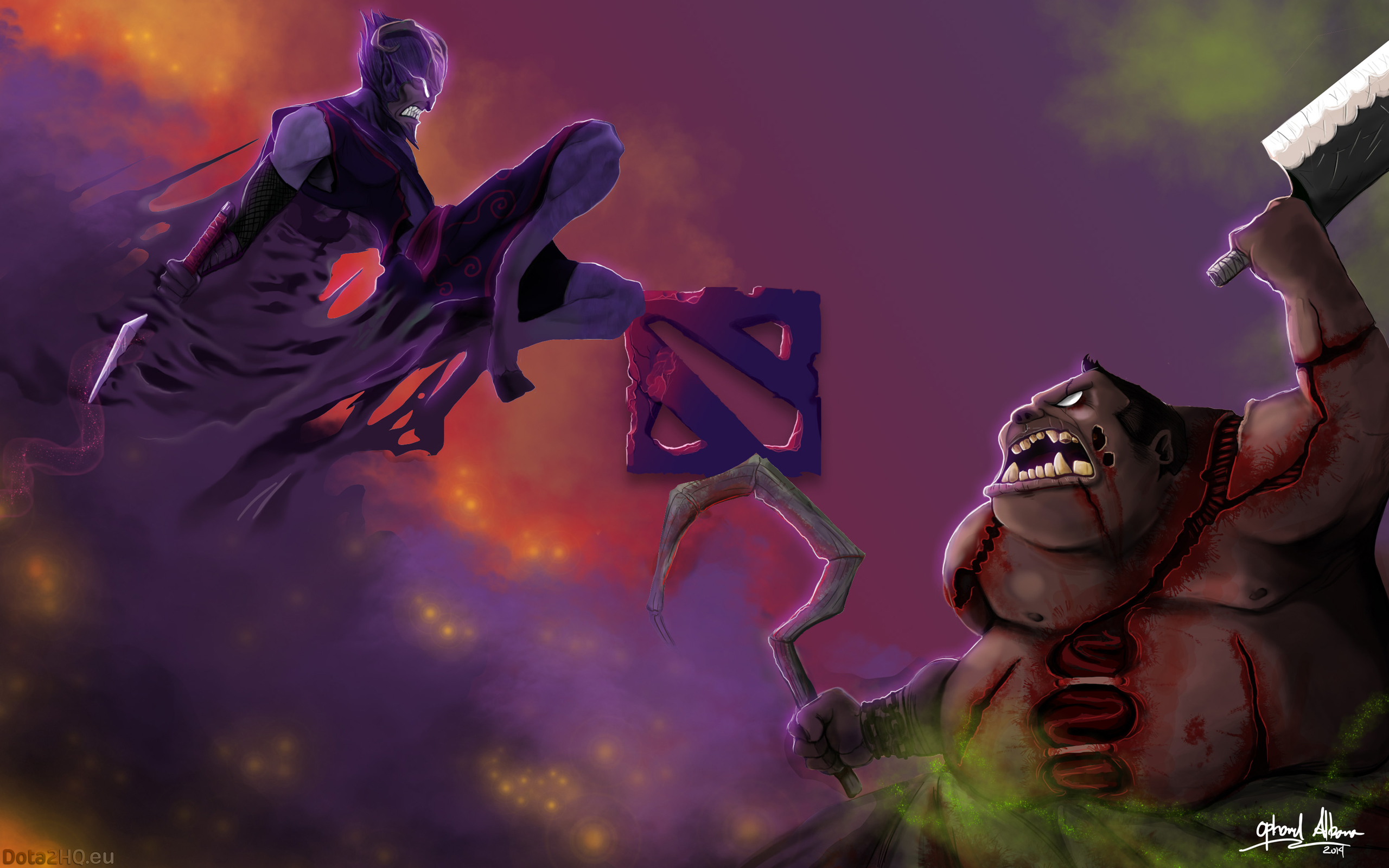 Wallpapers anime Dota 2 mythology on the desktop