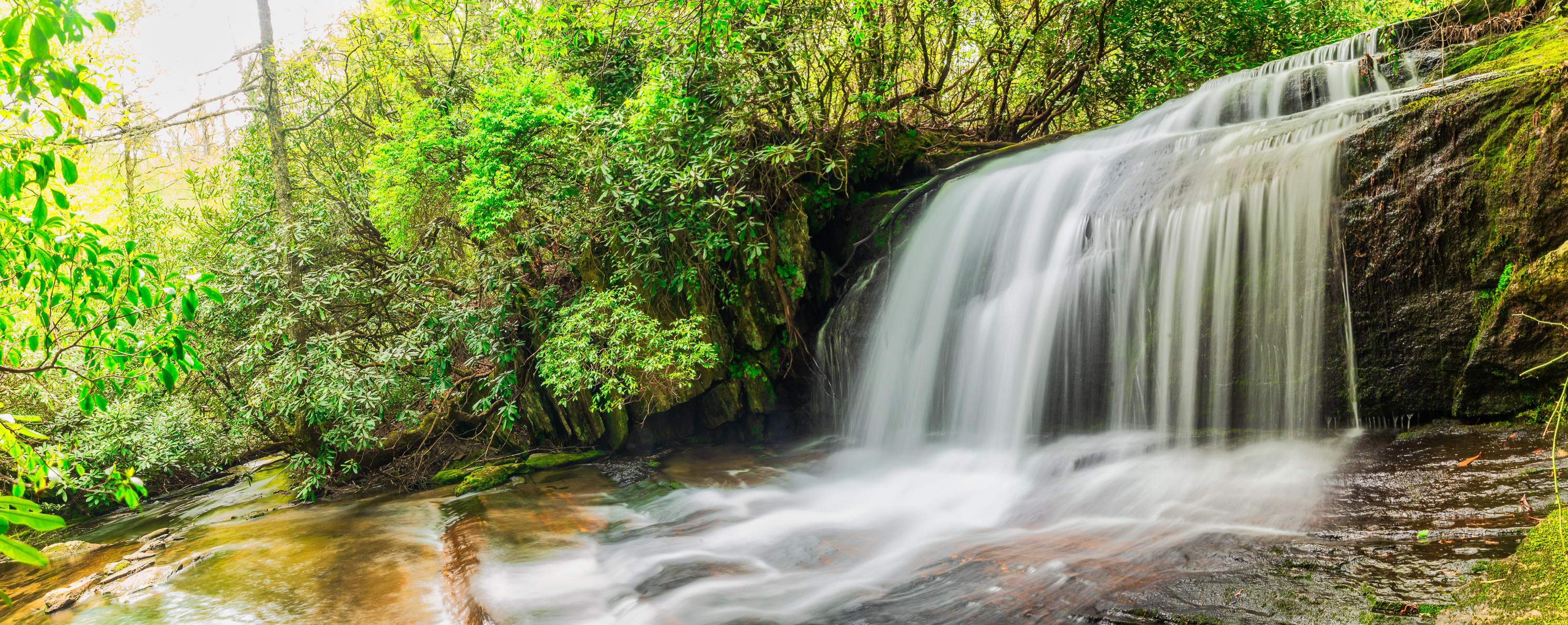 Wallpapers waterfall river North Carolina on the desktop