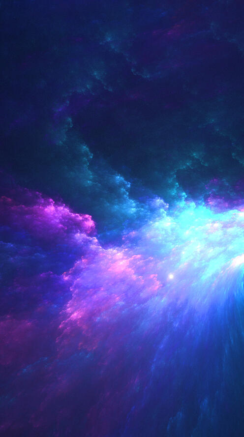 Обои космос Digital Universe фиолетовый на рабочий стол