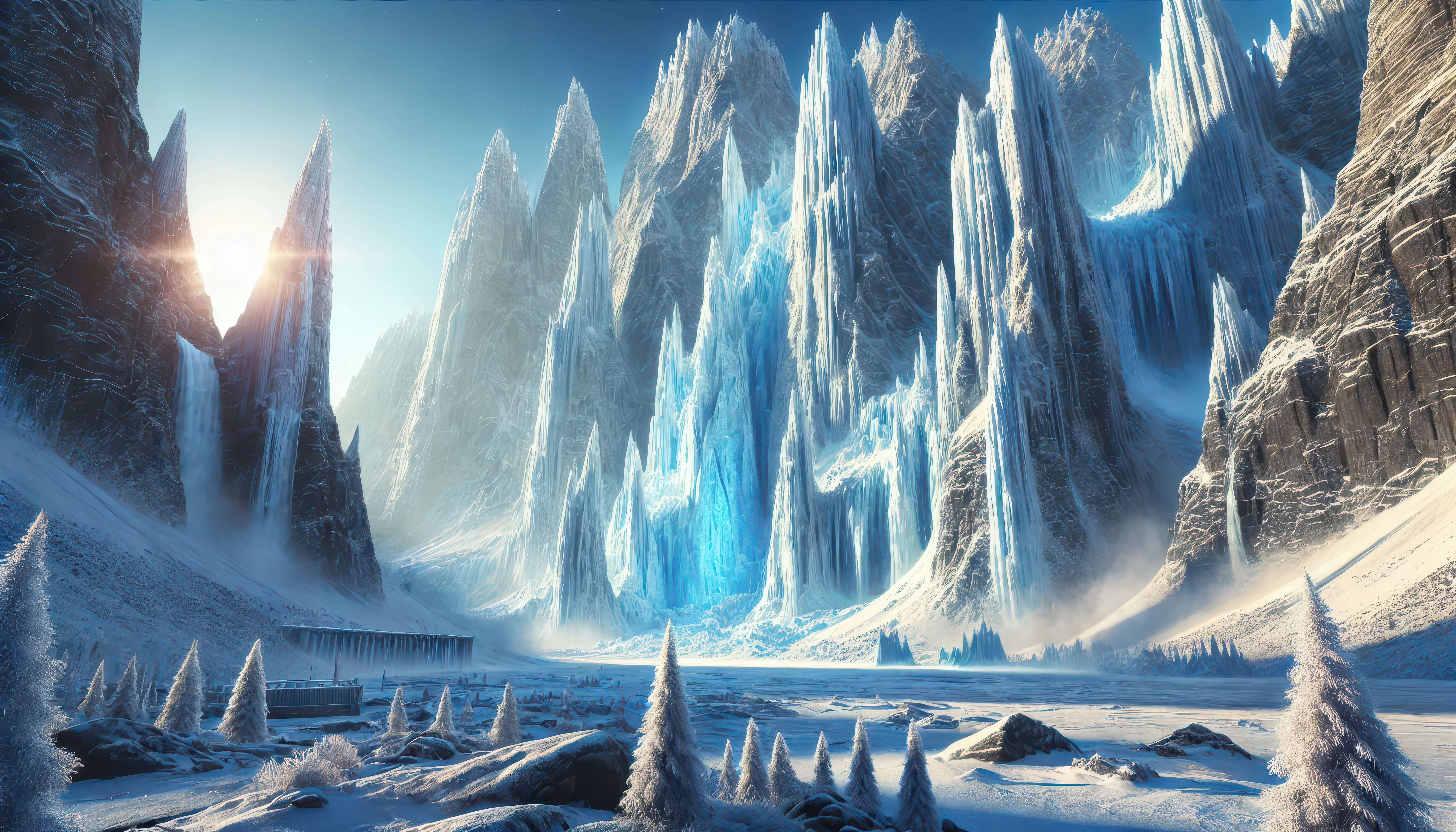 Бесплатное фото Абстрактный пейзаж