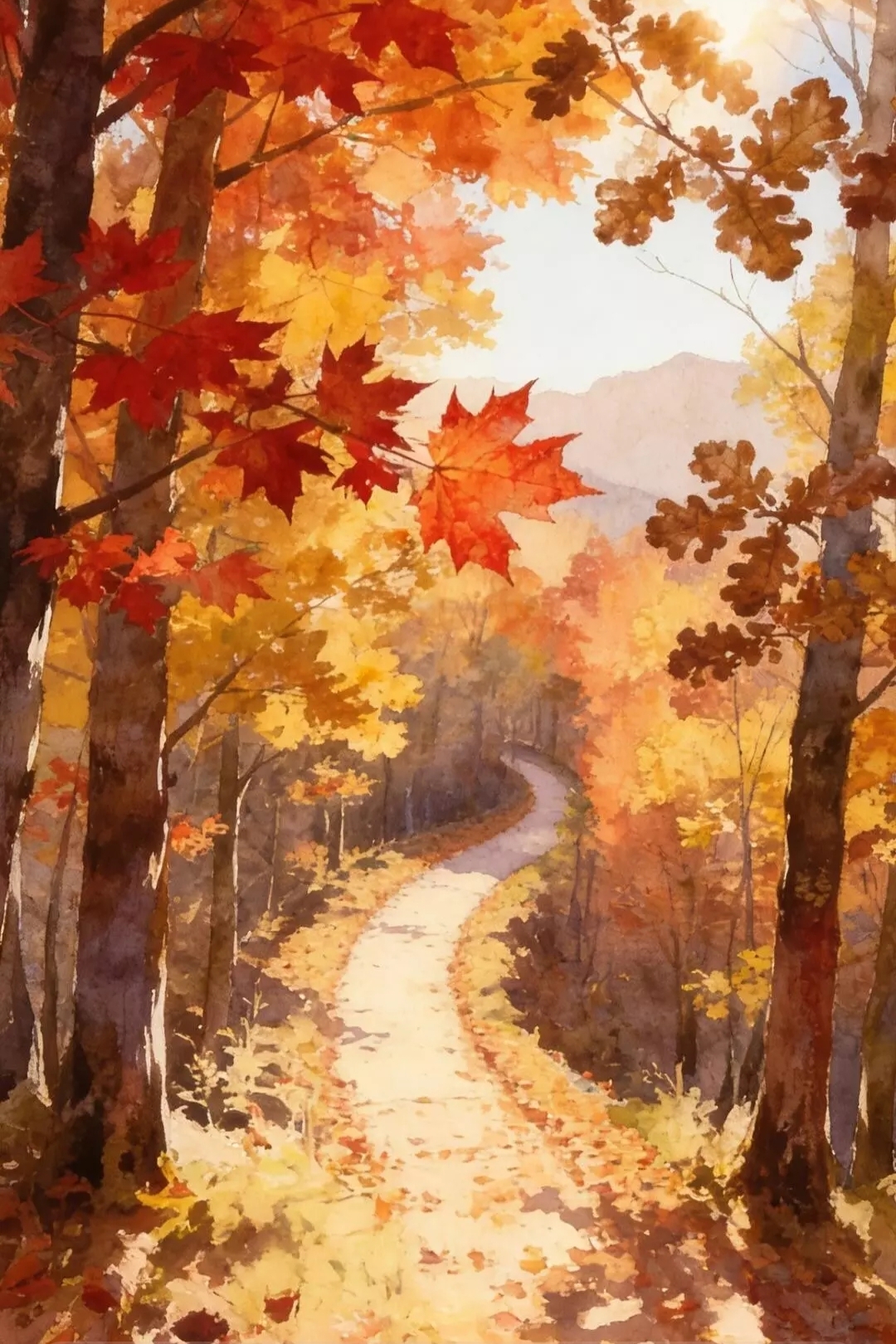 Бесплатное фото Осенний путь