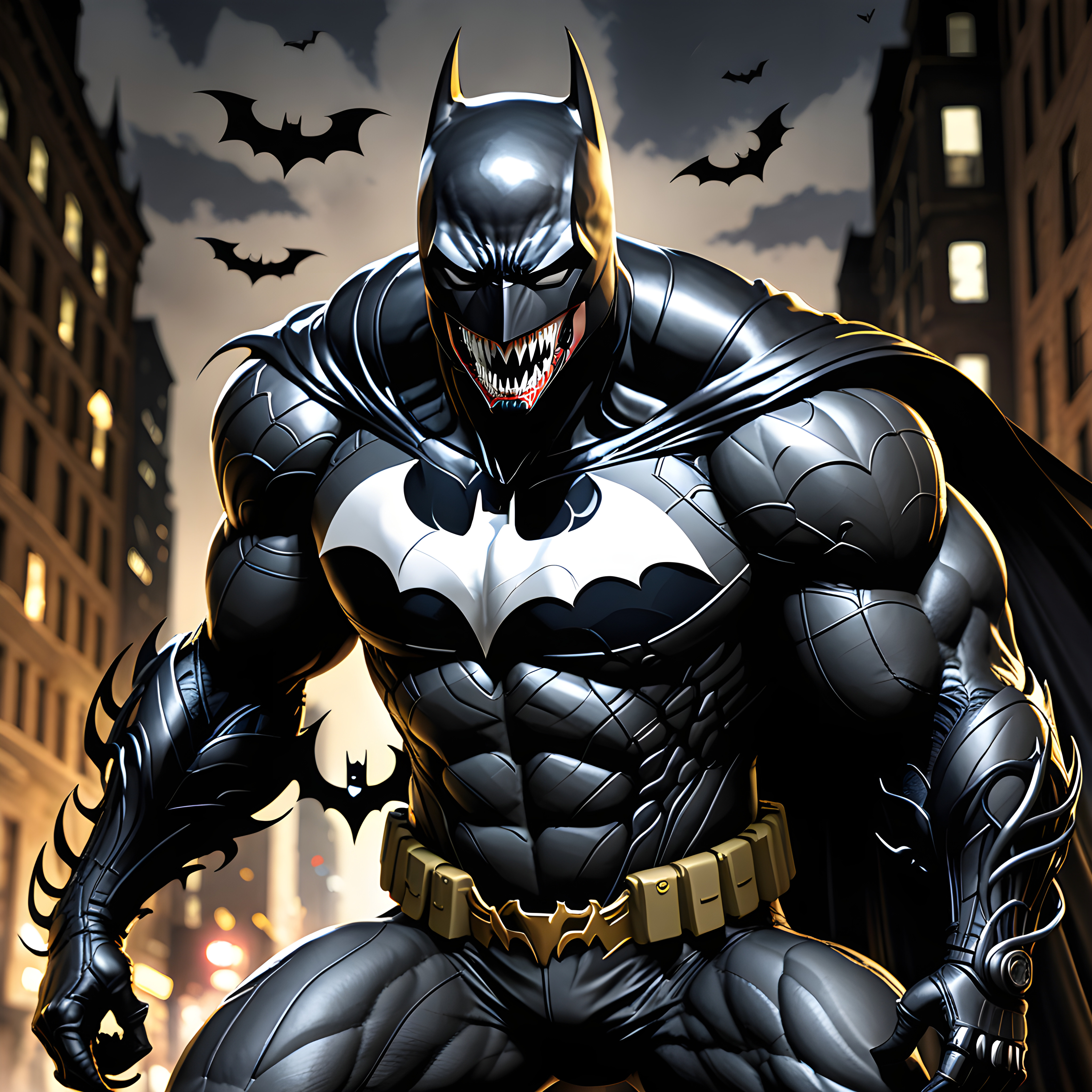 Бесплатное фото Бэтмен Веном