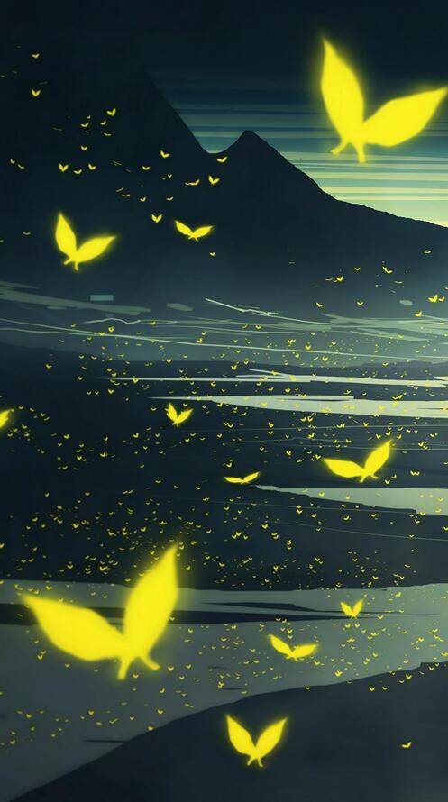 Бесплатное фото Рисунок с бабочками