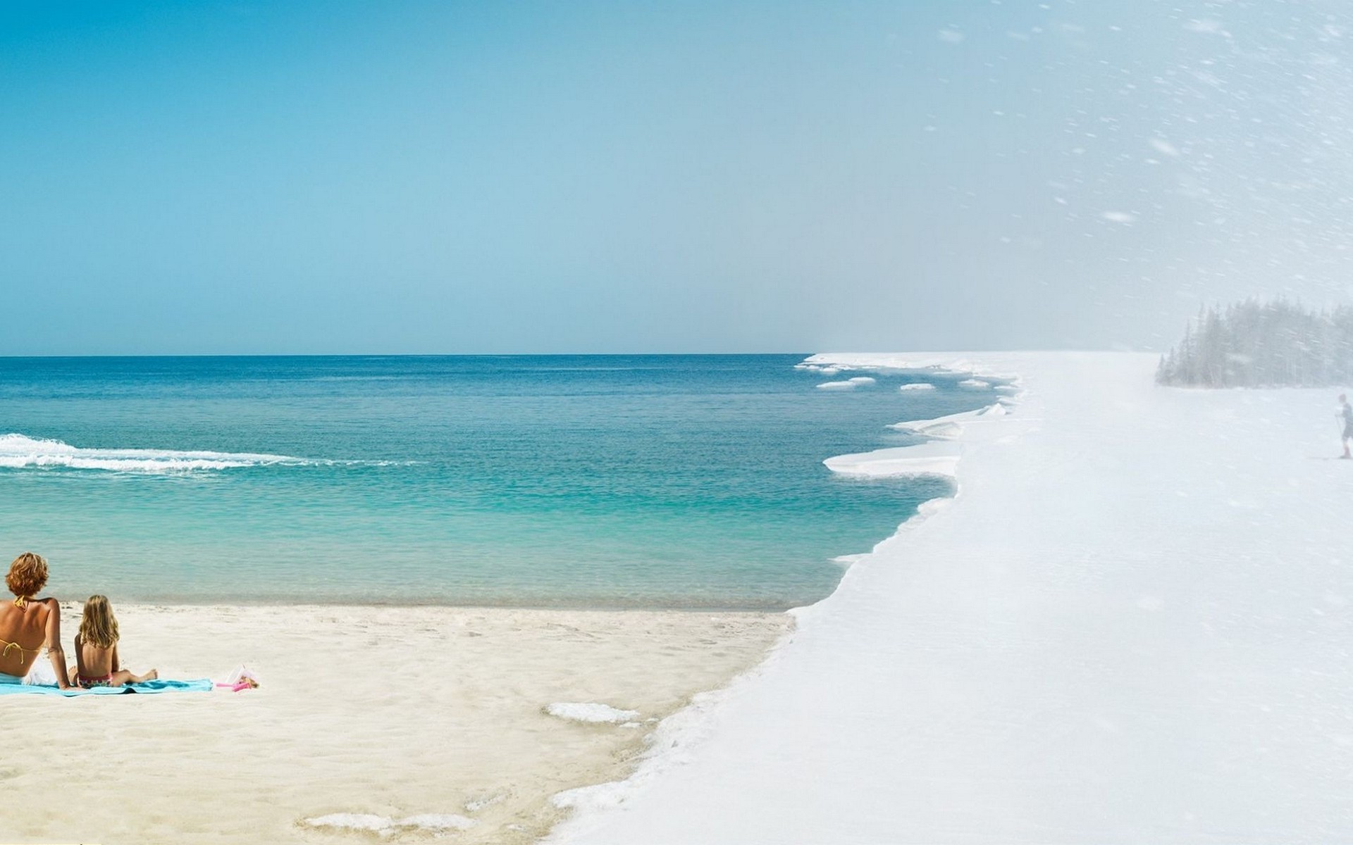 Wallpapers sea bay shore on the desktop