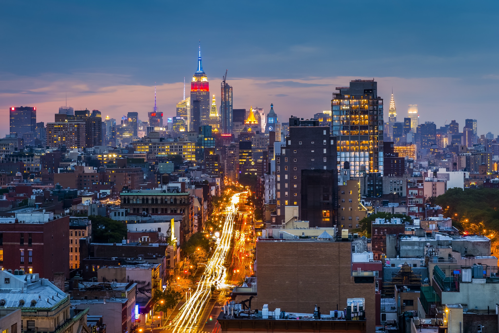 Wallpapers skyscrapers buildings timelapse on the desktop