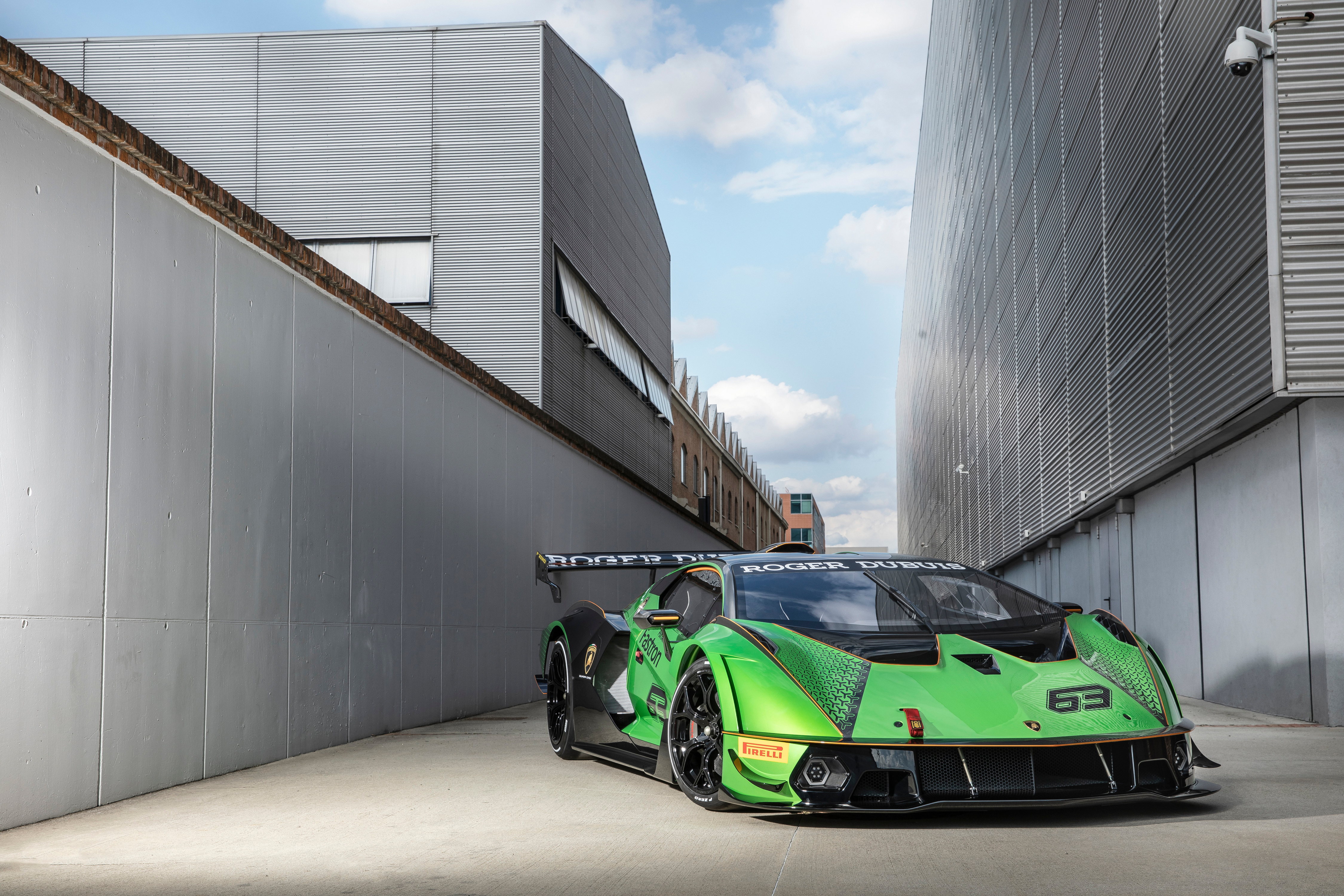 Wallpapers car Lamborghini green on the desktop