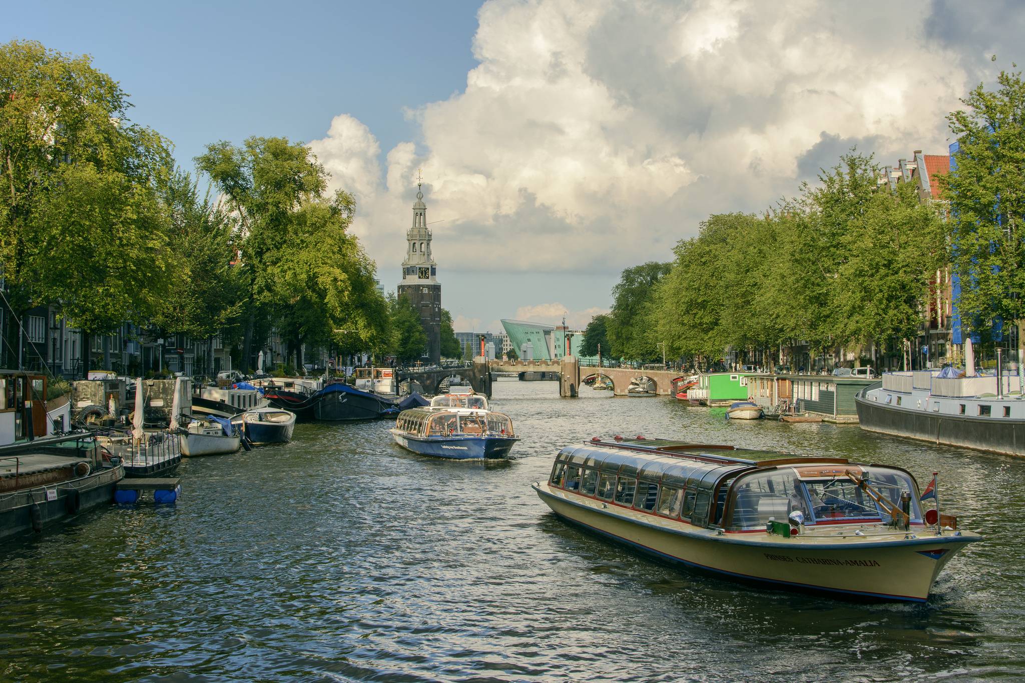 Wallpapers Amsterdam ship panorama on the desktop