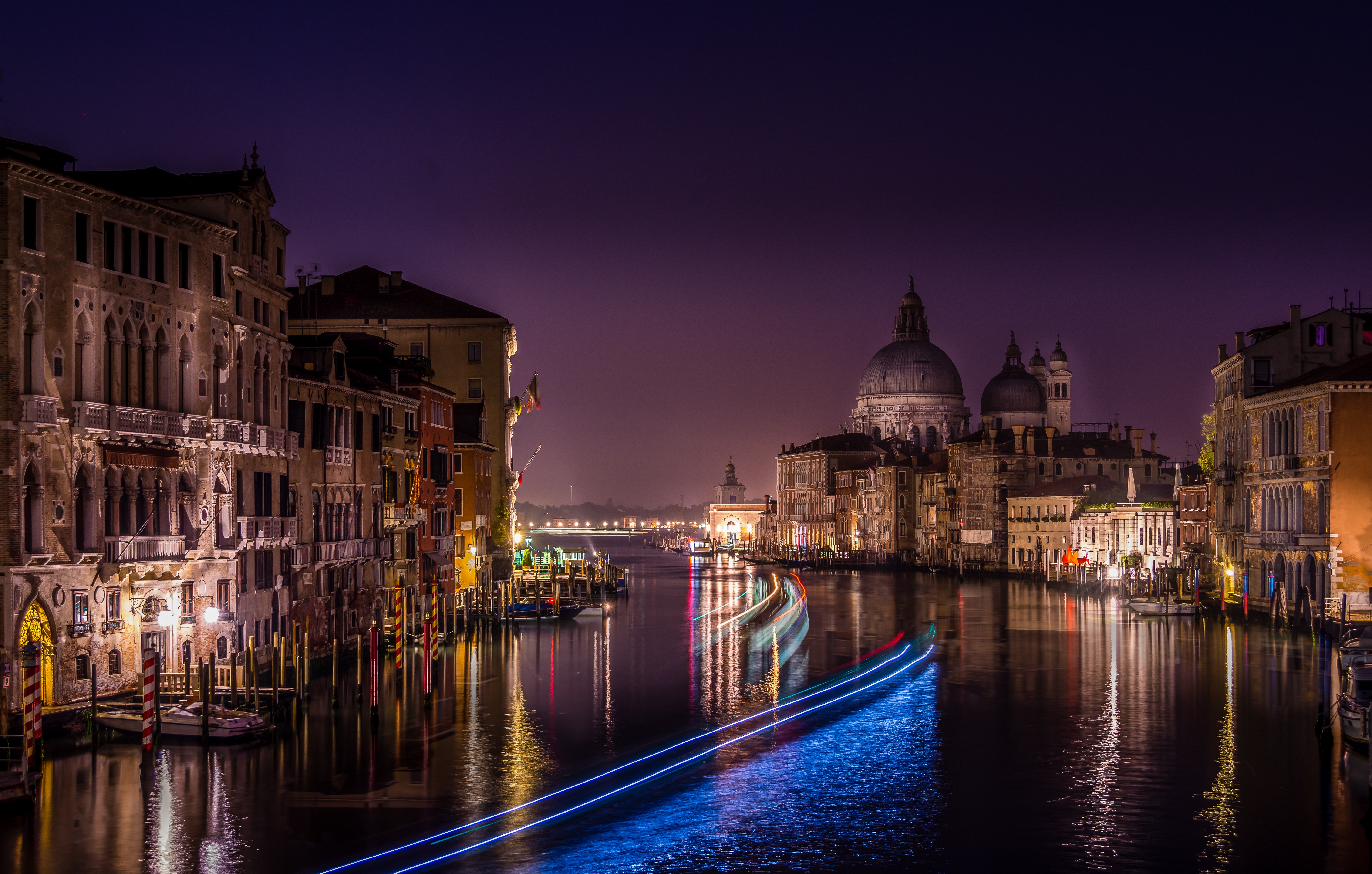 Wallpapers Canal Grande illumination Italy on the desktop