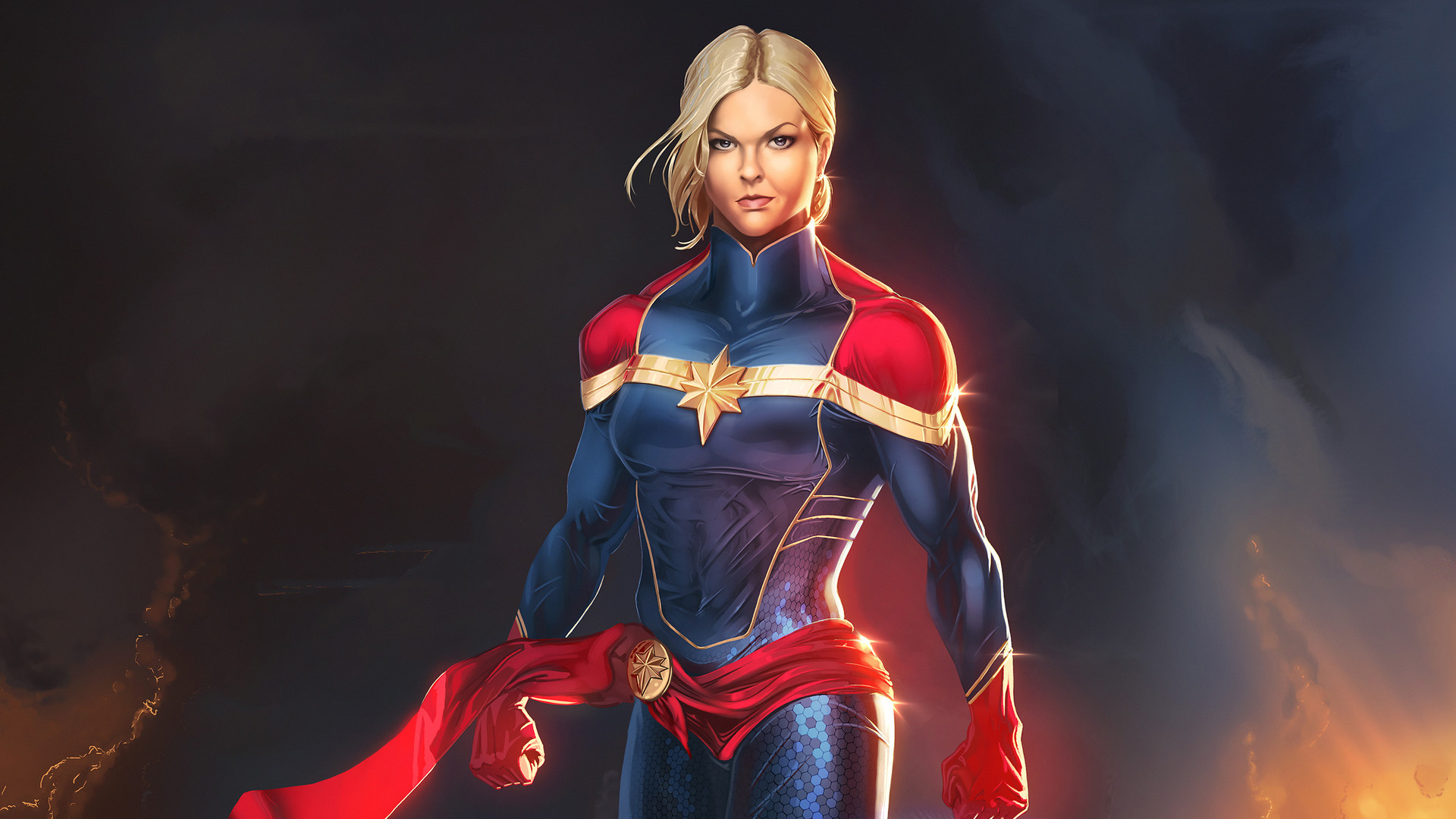 Wallpapers captain marvel a work of art Artist on the desktop