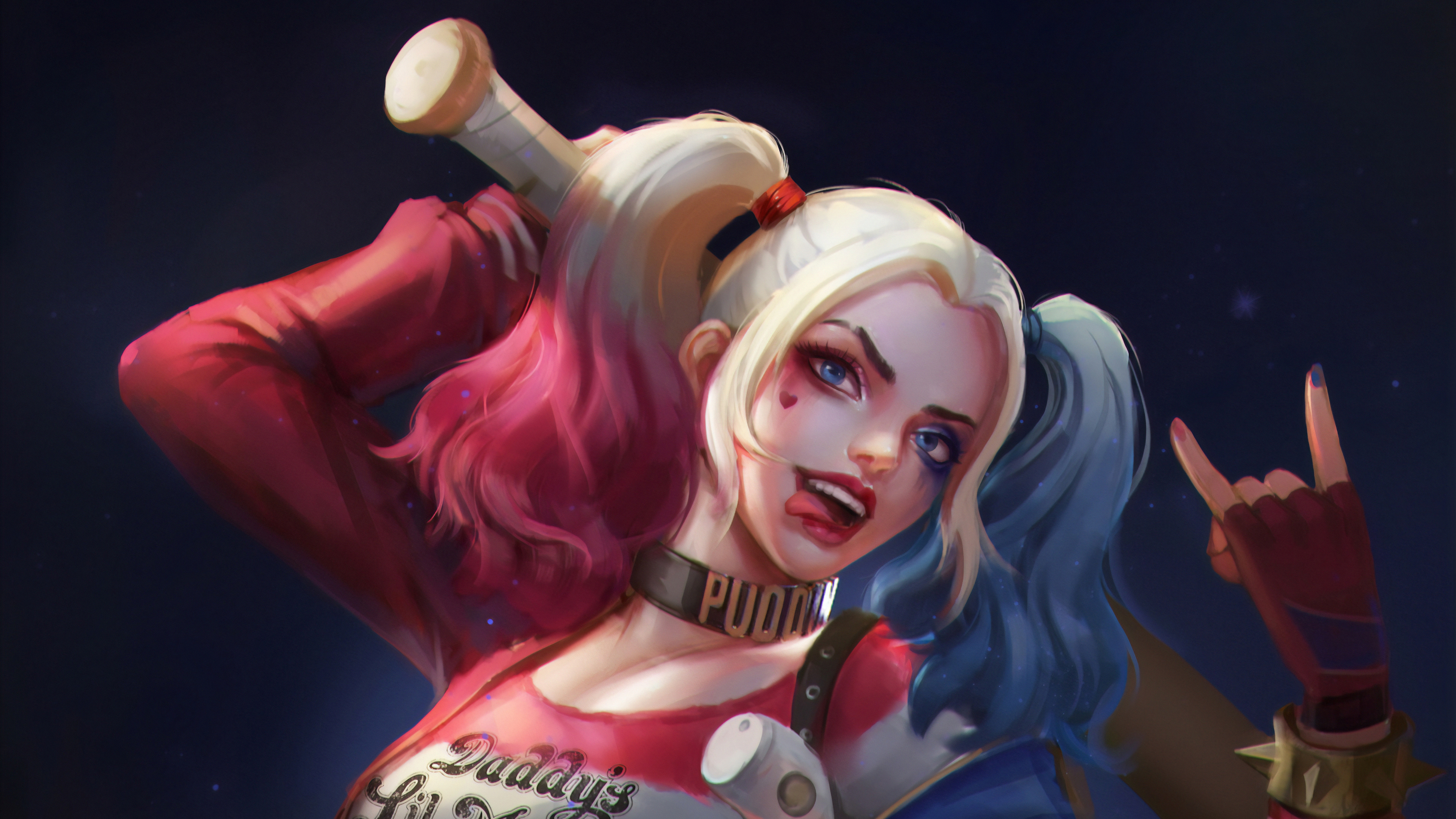 Wallpapers Harley Quinn superheroes supervillain on the desktop