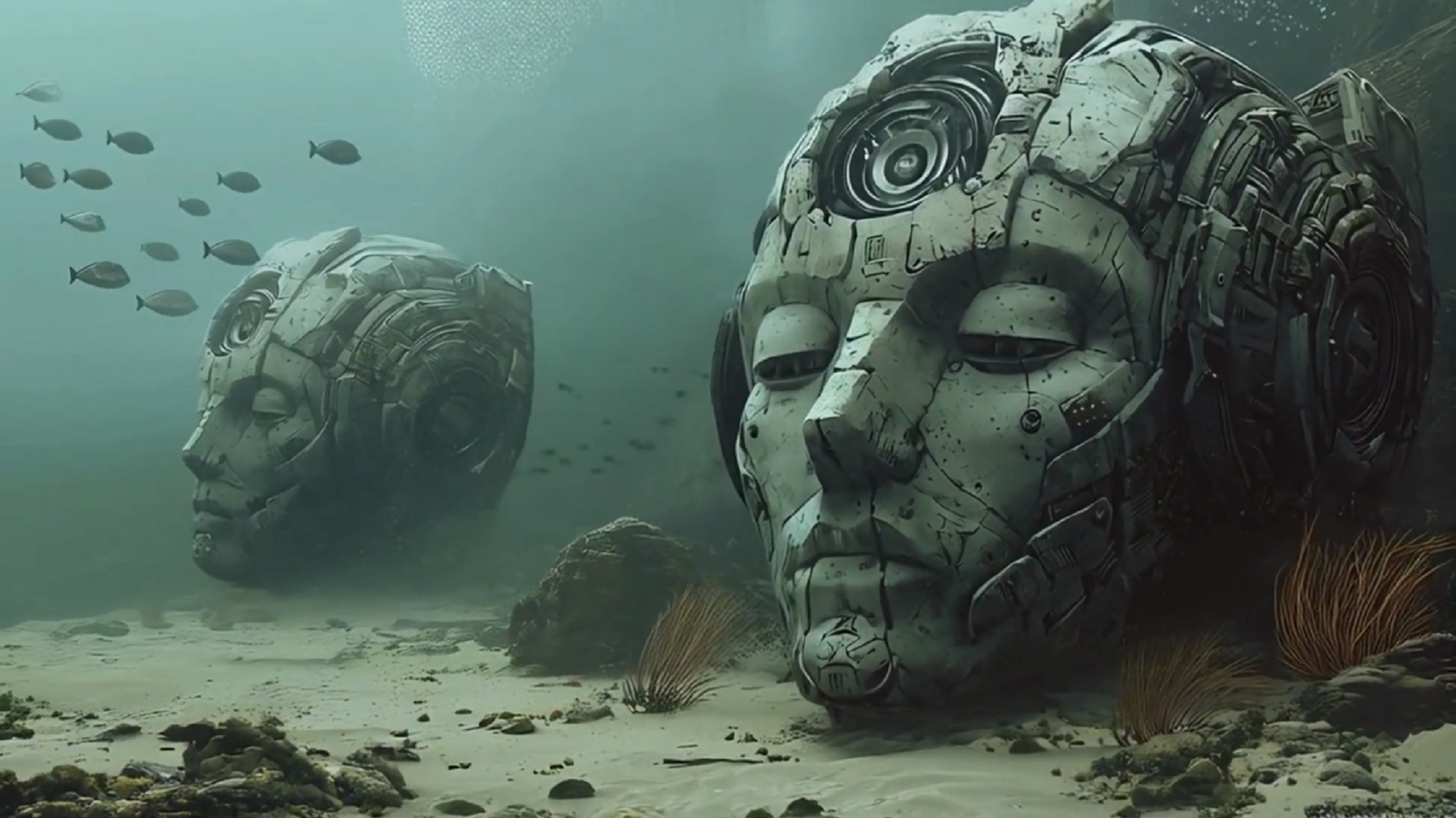 Бесплатное фото Подводная цивилизация