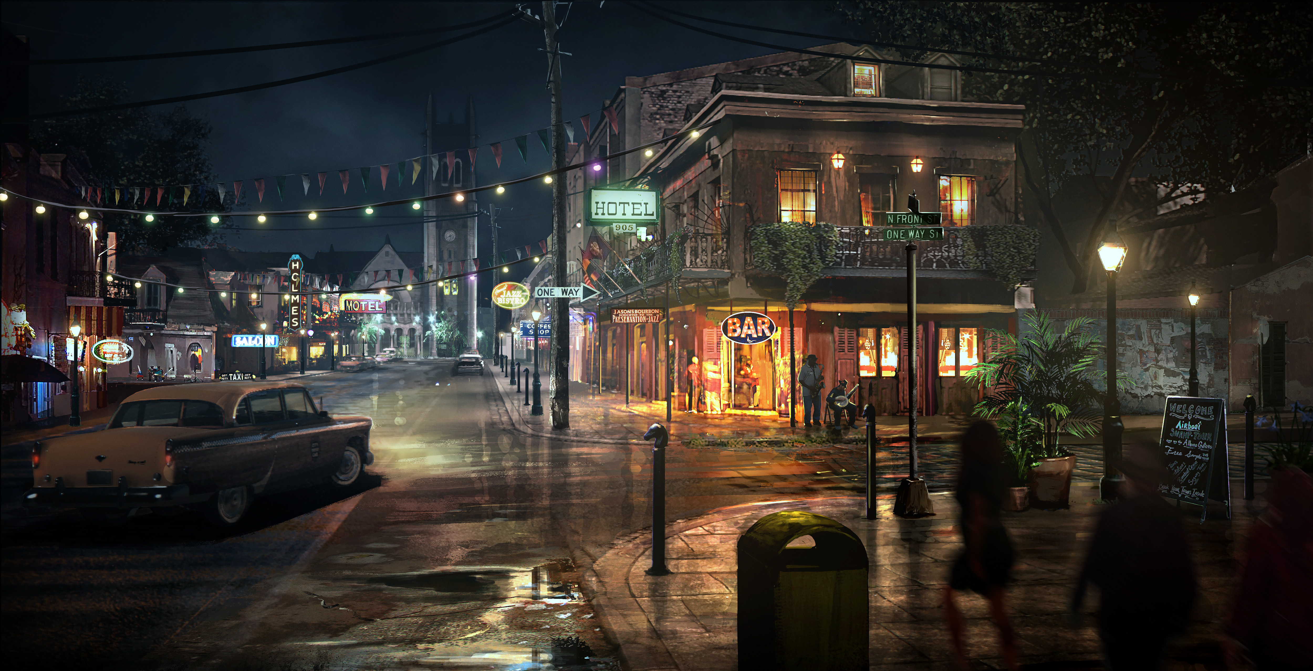 Free photo Night Street from Mafia 3.