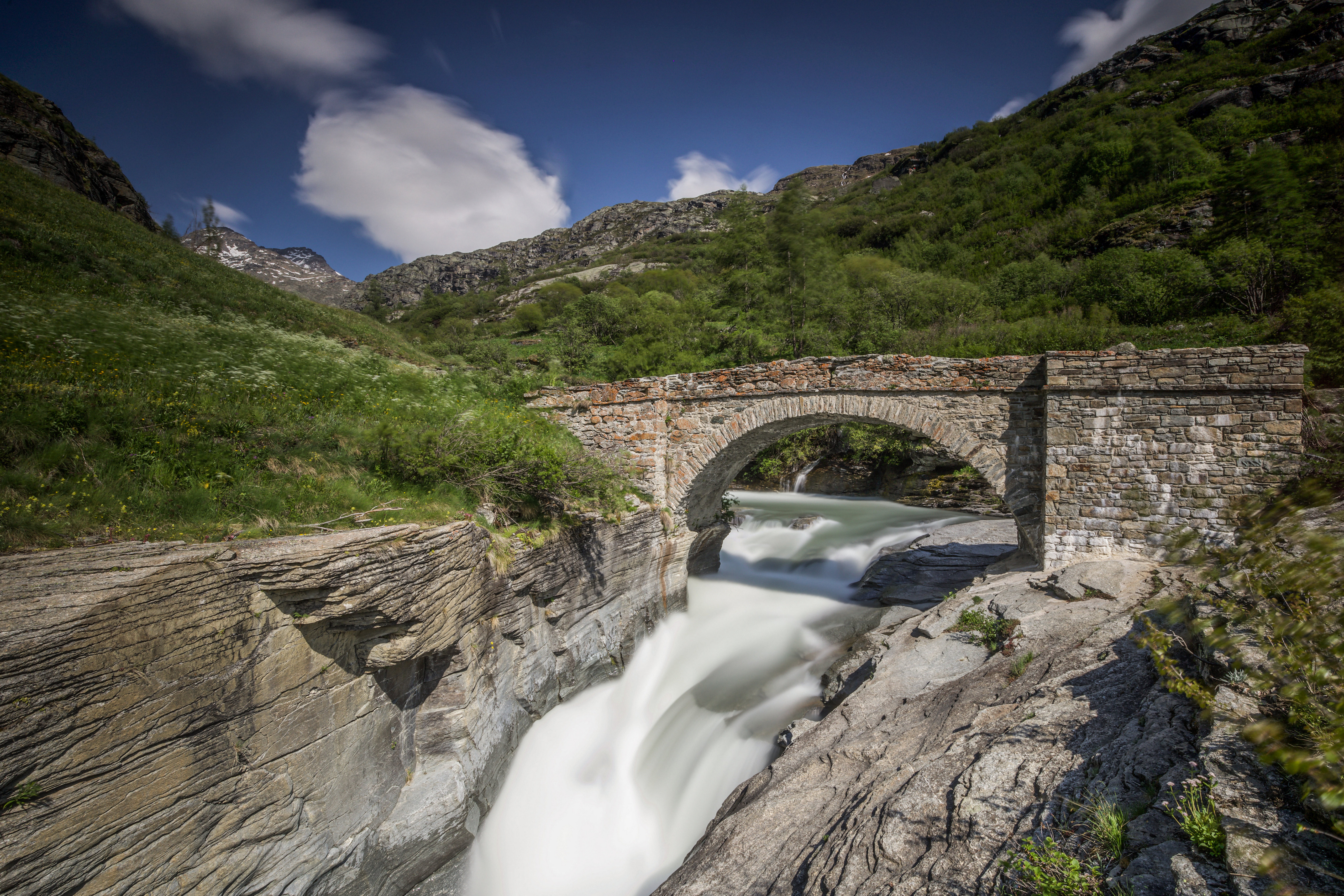 Wallpapers nature France bridge on the desktop