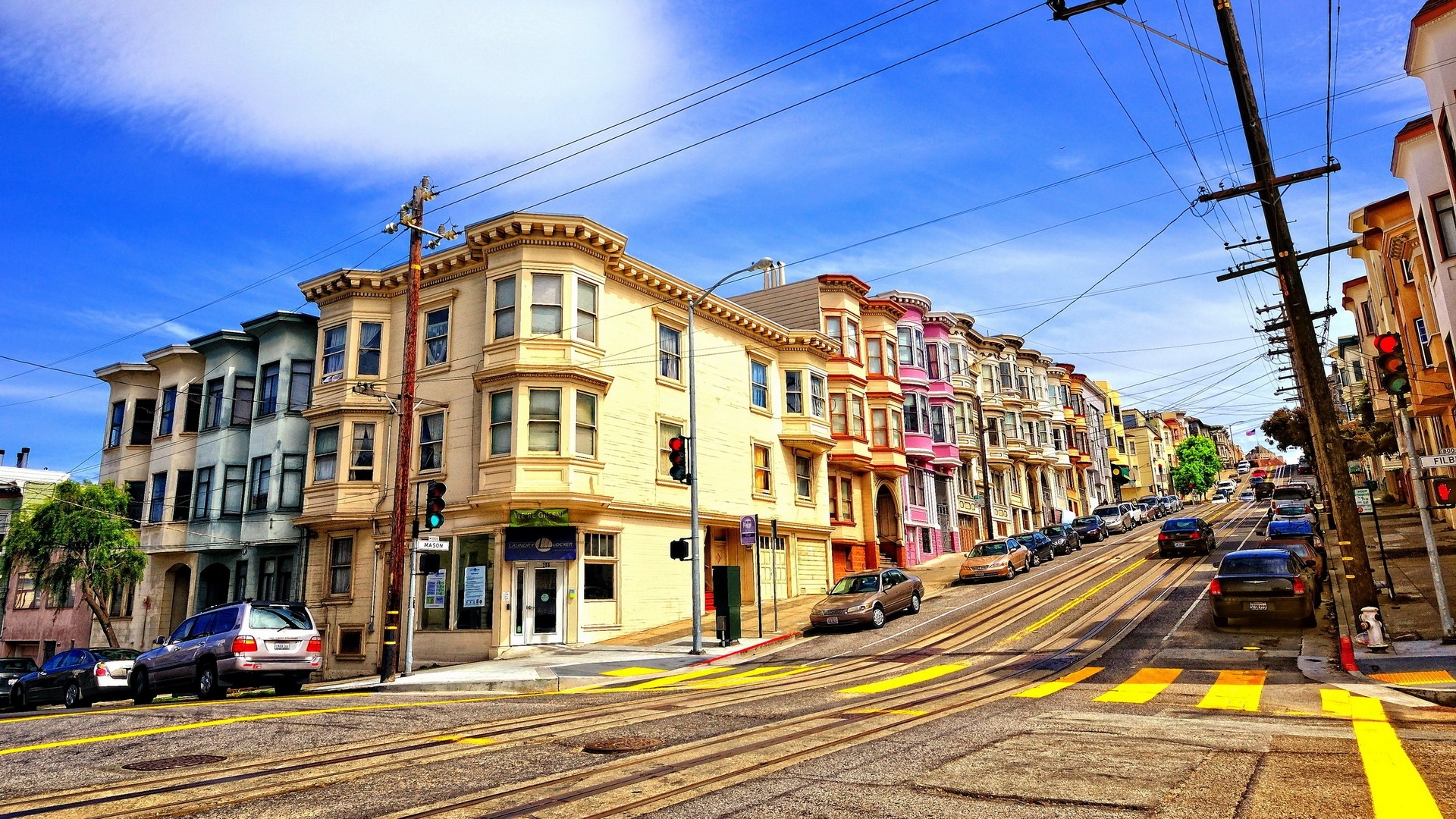 Wallpapers city street cityscape on the desktop