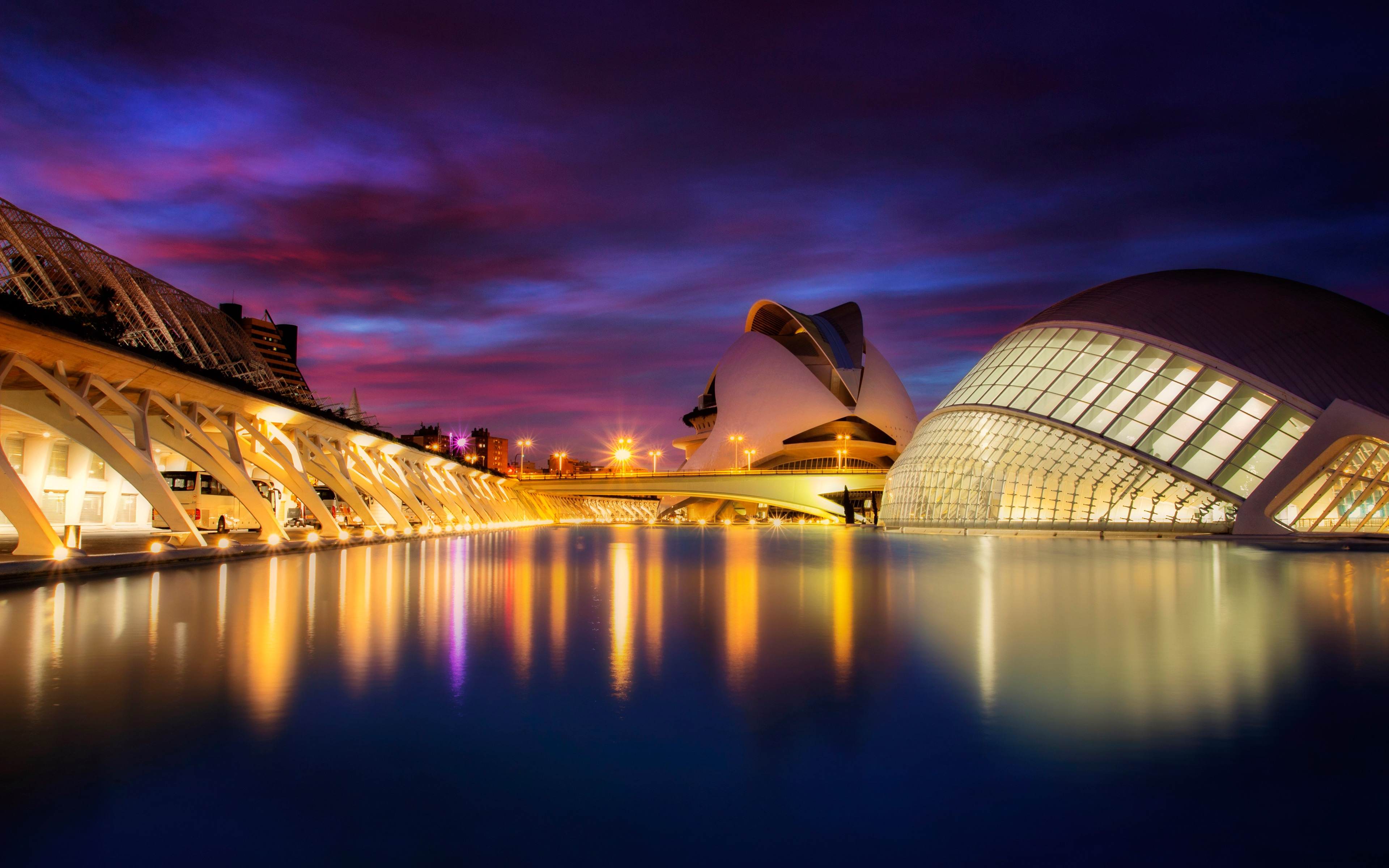 Wallpapers wallpaper spain valencia lights on the desktop