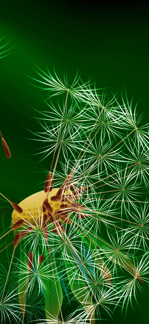 Бесплатное фото Рисунок одуванчика